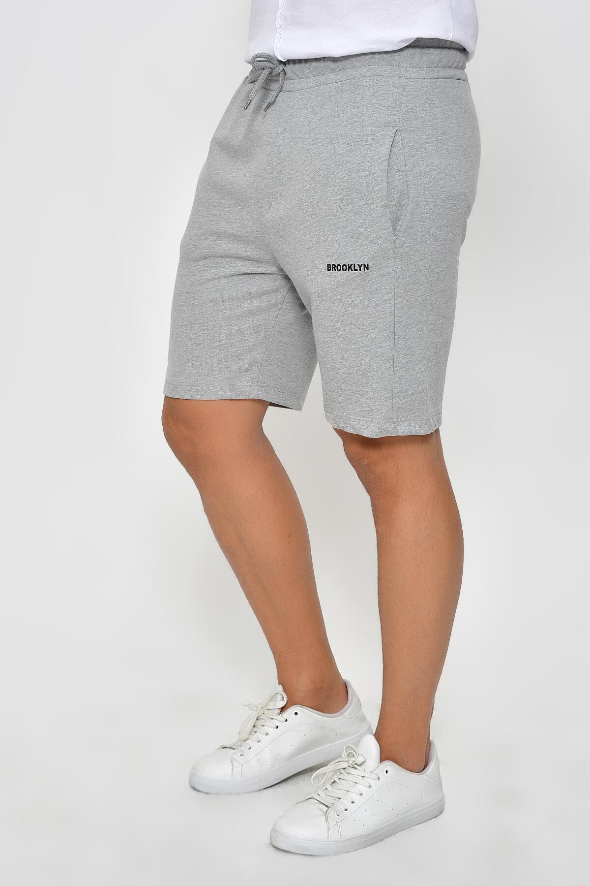 Süperlife Erkek Slim Fit Air Brooklyn Basklı Şort SPR 2020Y09