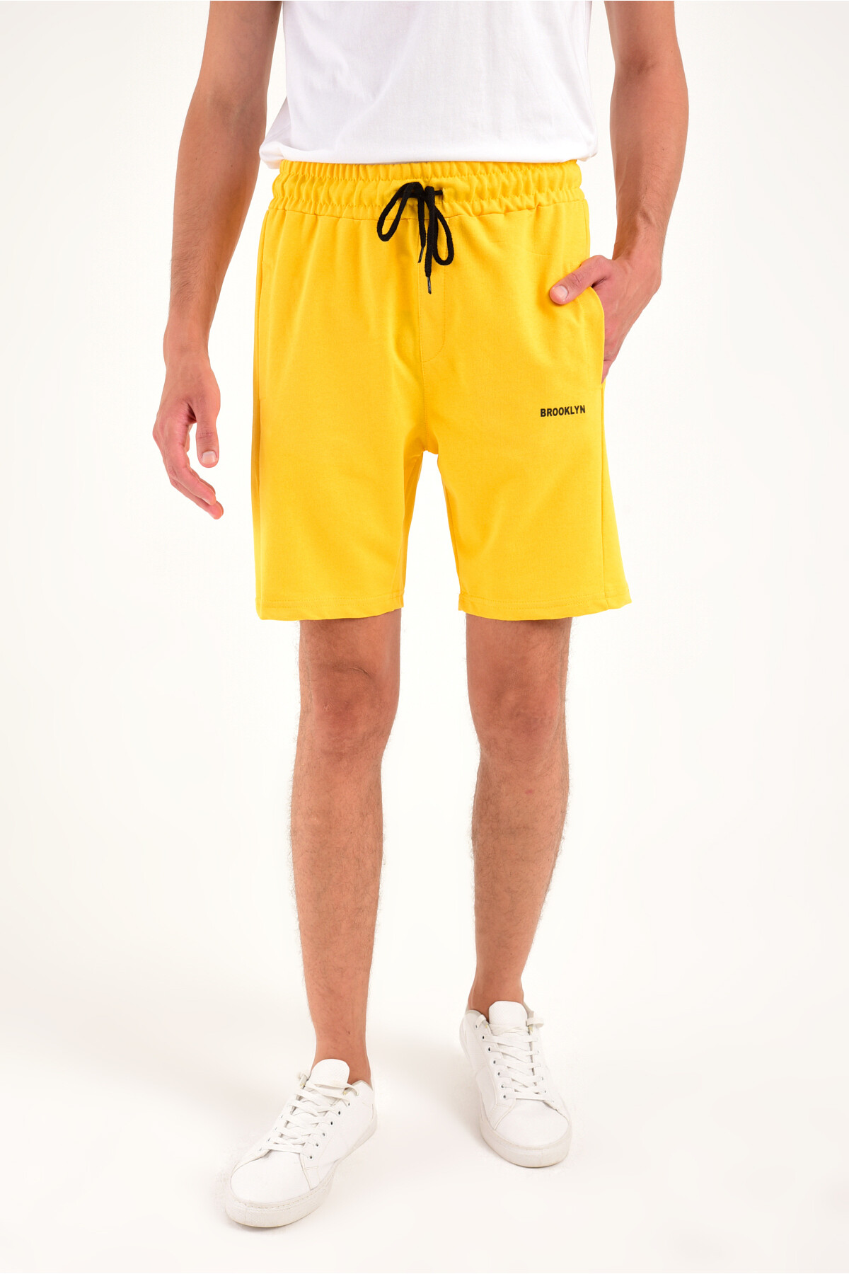 Süperlife Erkek Slim Fit Air Brooklyn Basklı Şort SPR 2020Y09