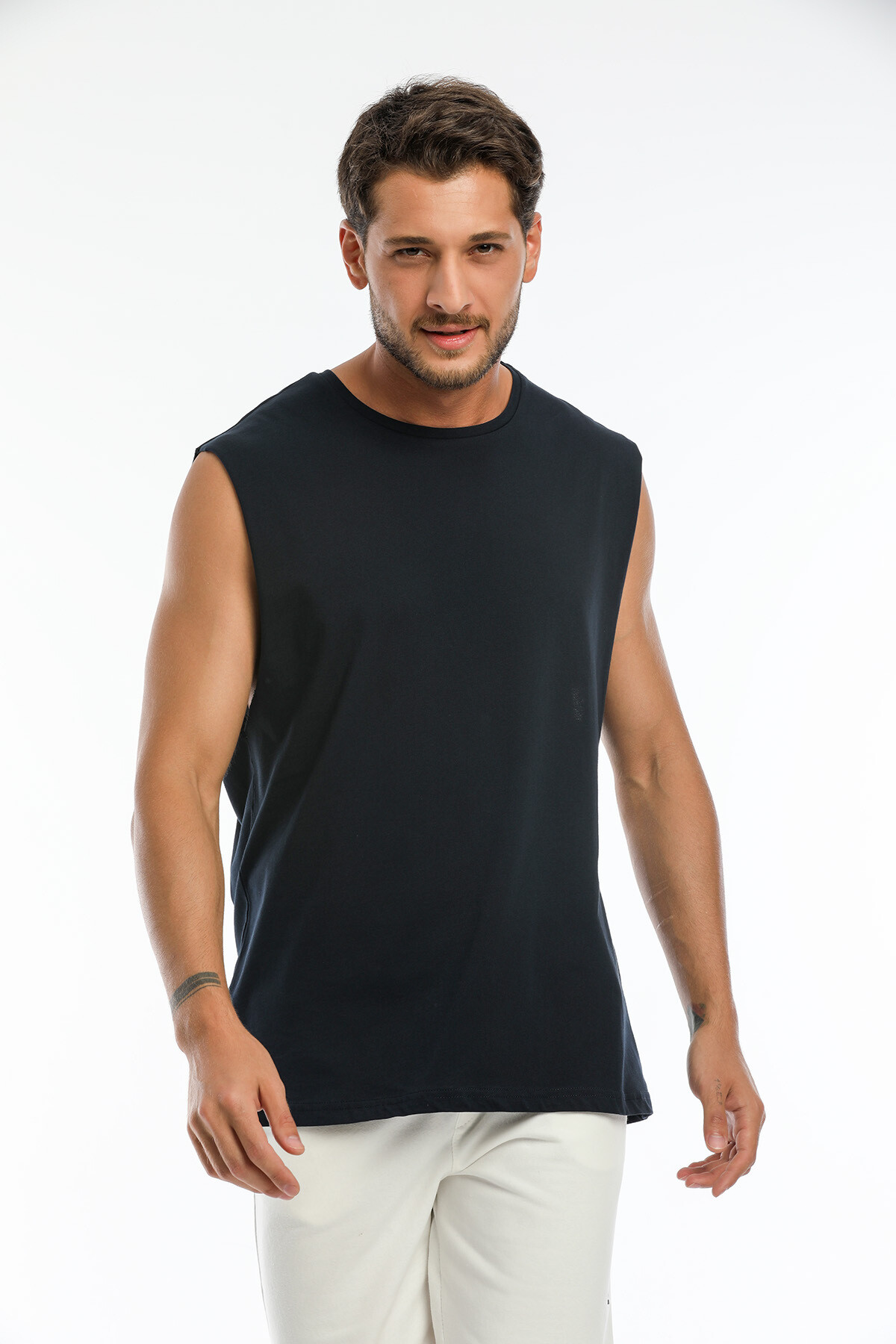 Süperlife Erkek Bisiklet Yaka Standart &Regular Kalıp Tişort SPR21Y03