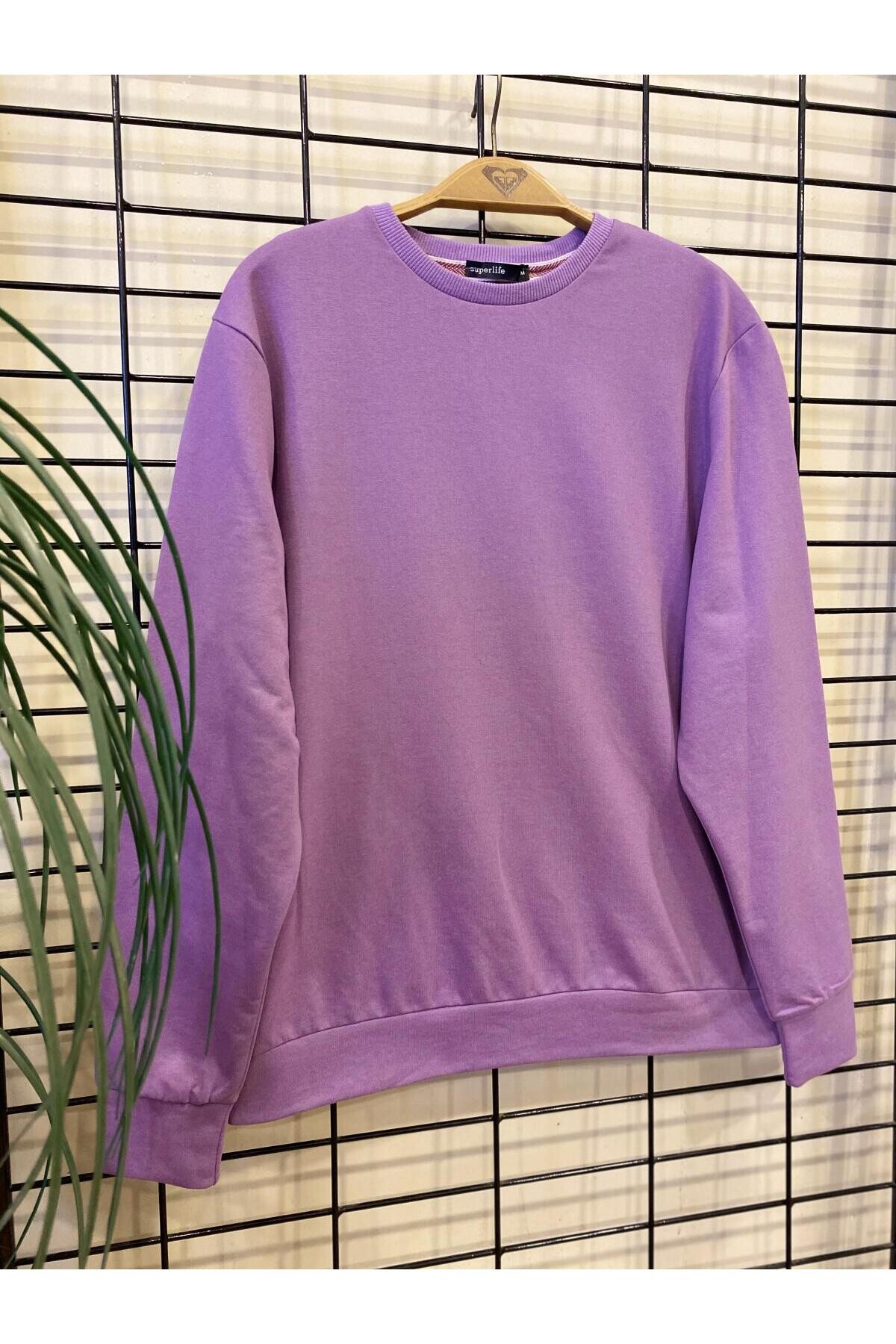 Süperlife Erkek Bisiklet Yaka Regular Fit İnce Sweatshirt SPR 20K30