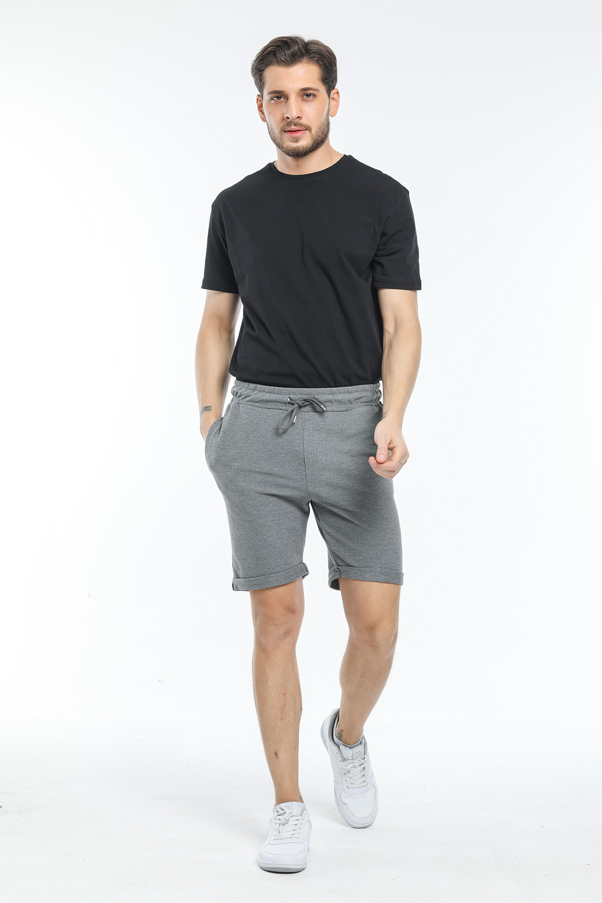 Süperlife Erkek Regular Fit Duble Paça Şort SPR21Y51