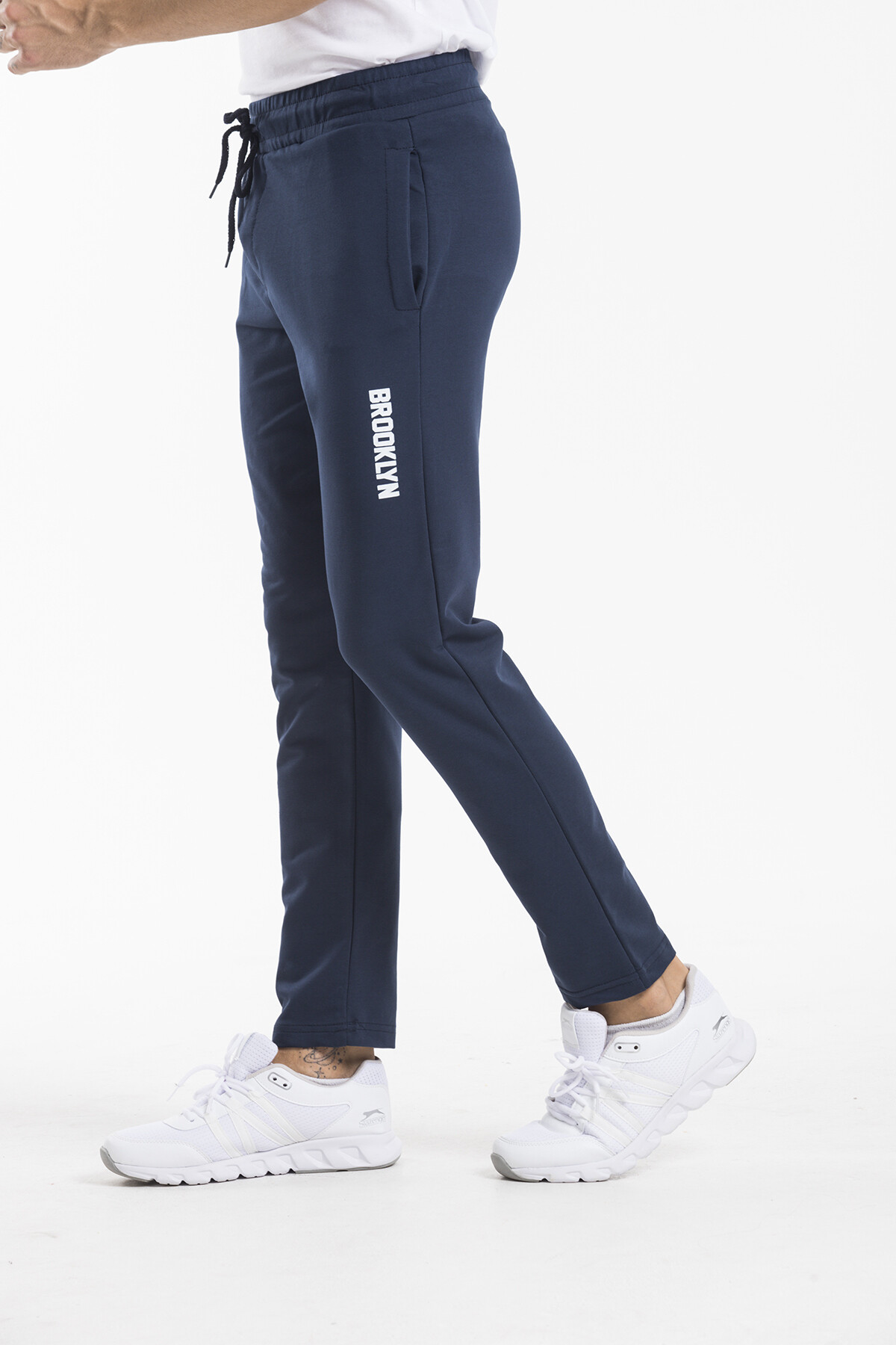 Süperlife Erkek Regular Fit Broklyn Baskılı İnce Eşofman Altı SPR 205