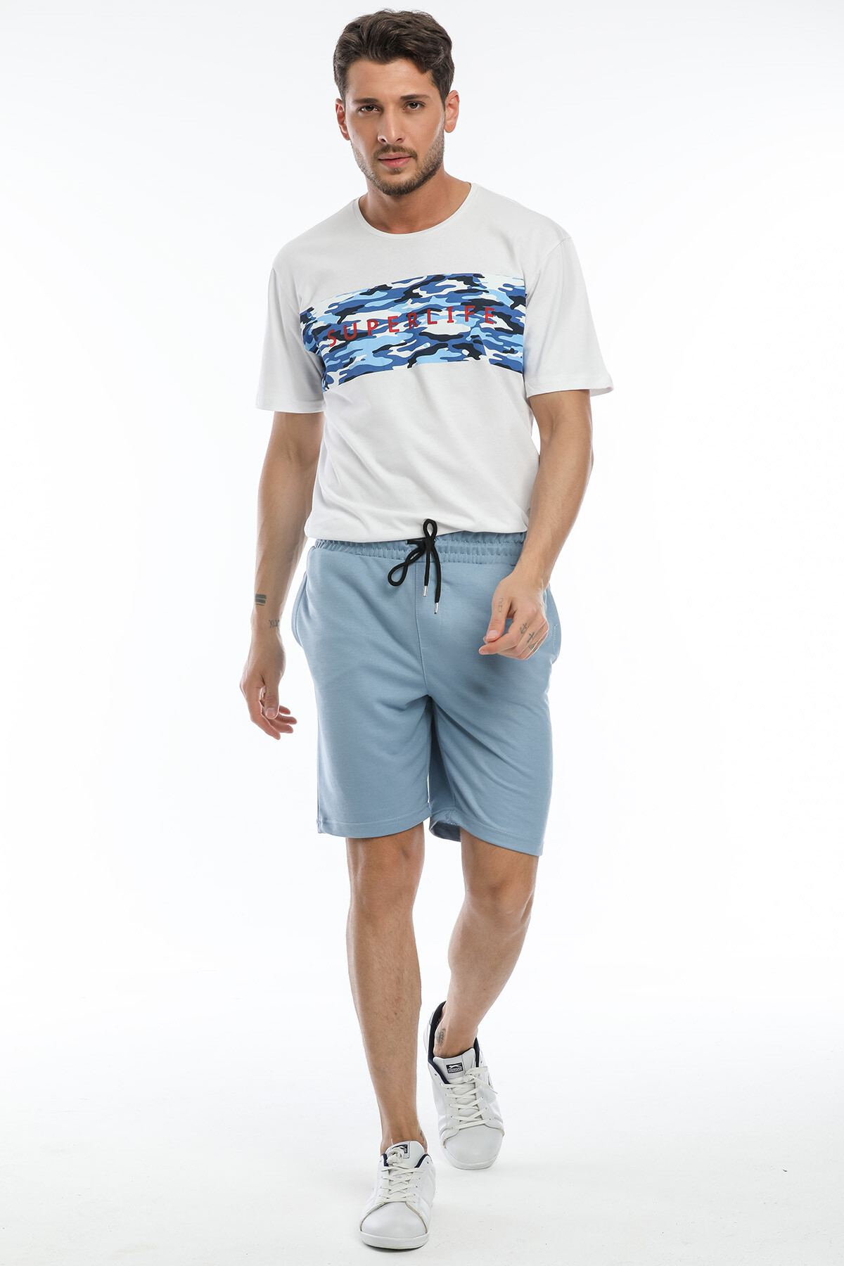 Süperlife Erkek Regular Fit Brooklyn Baskılı Şort SPR 208 