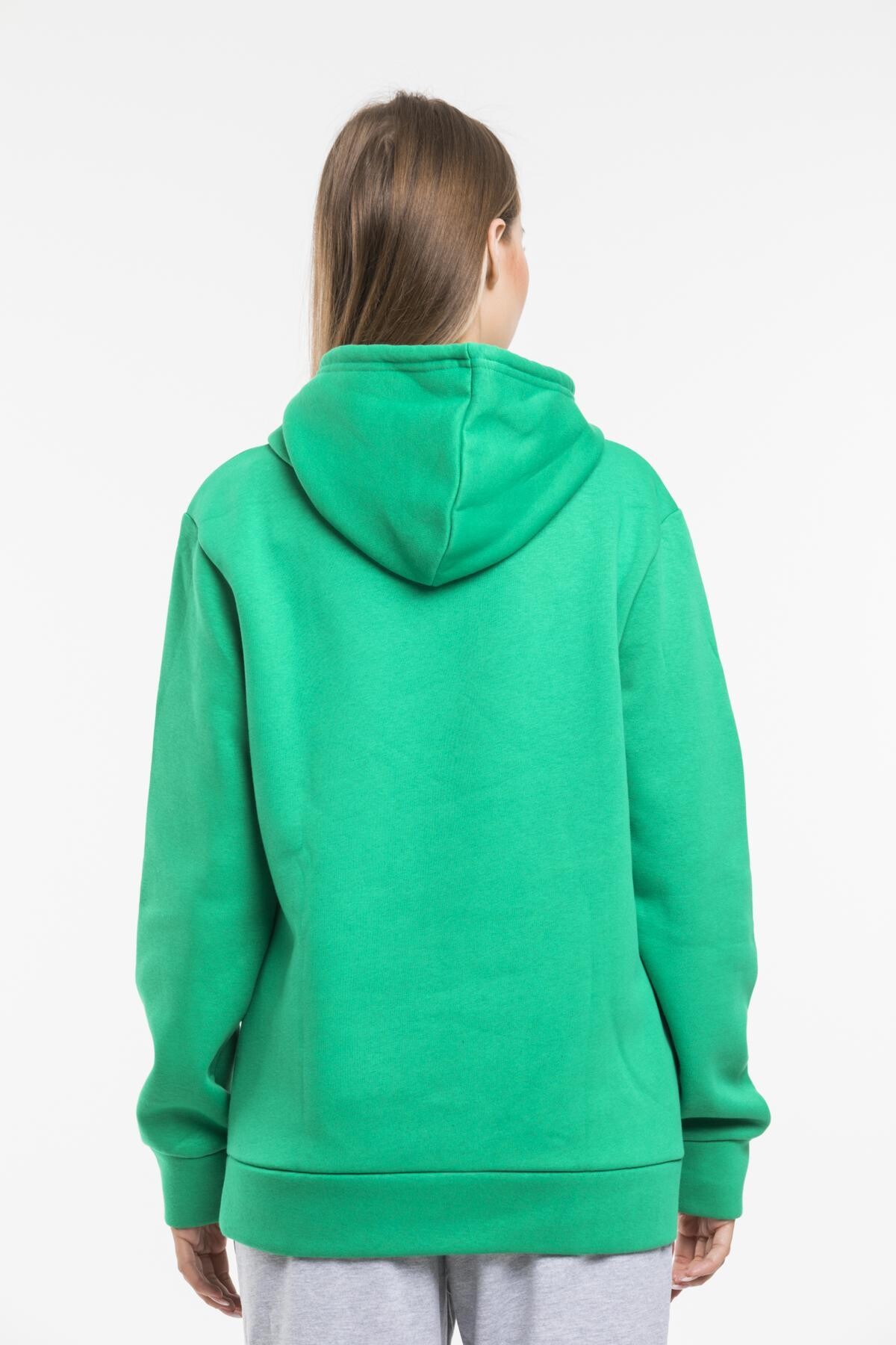 Süperlife Kadın Kapşonlu Regular Fit Baskılı İnce Sweatshirt SPR21K61