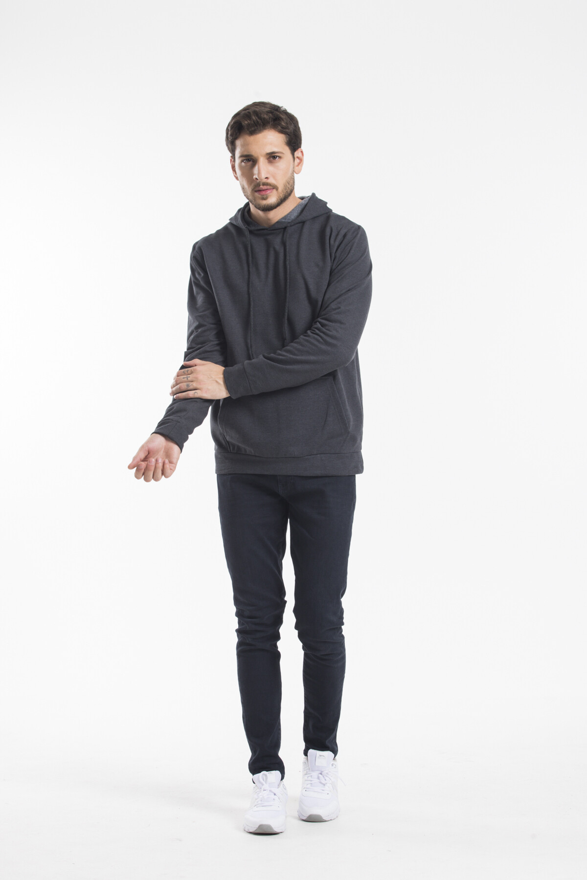 Süperlife Erkek Kapşonlu Regular Fit İnce Sweatshirt SPR 20K55