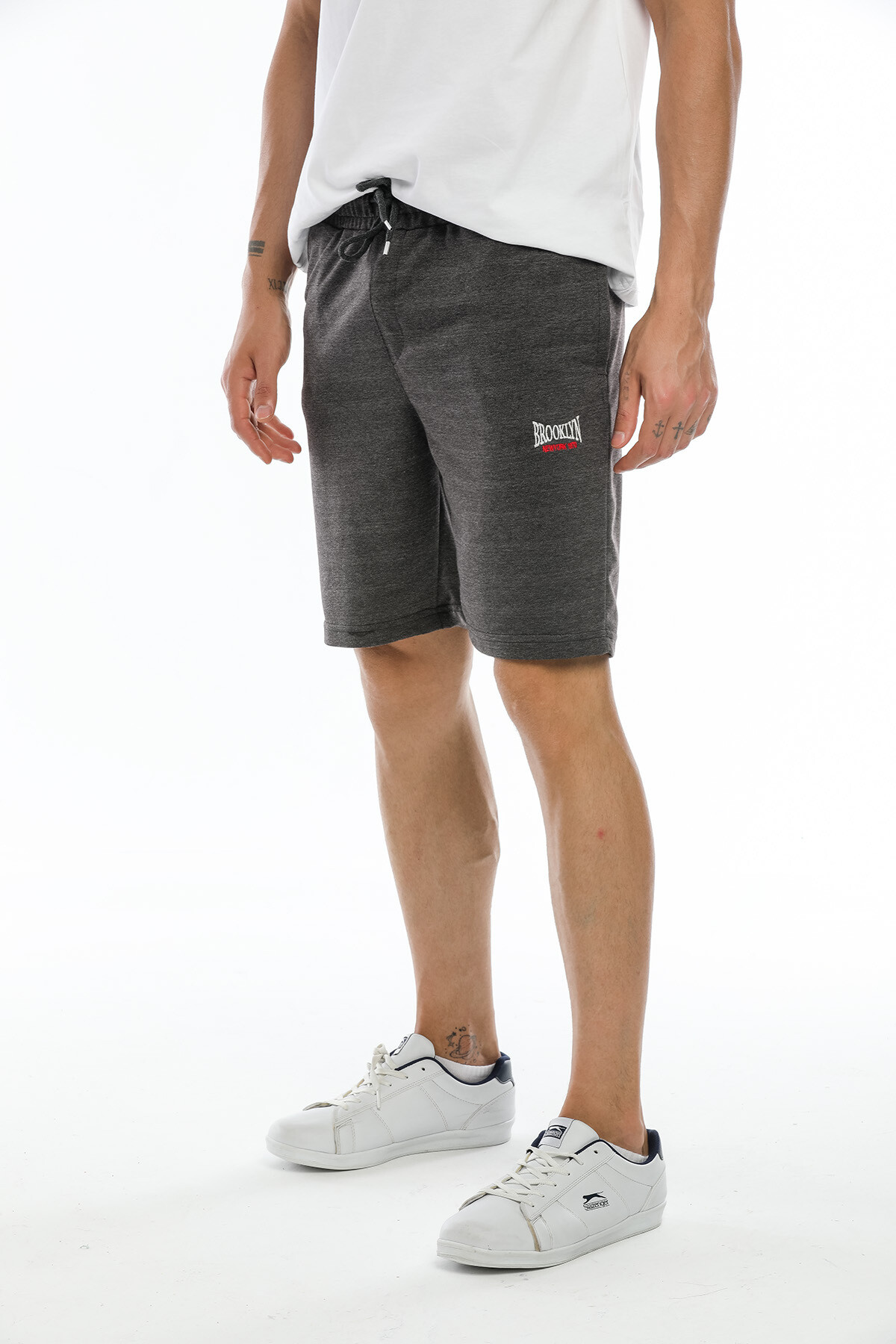Süperlife Erkek Regular Fit Nakışlı Brooklyn Şort SPR21Y57