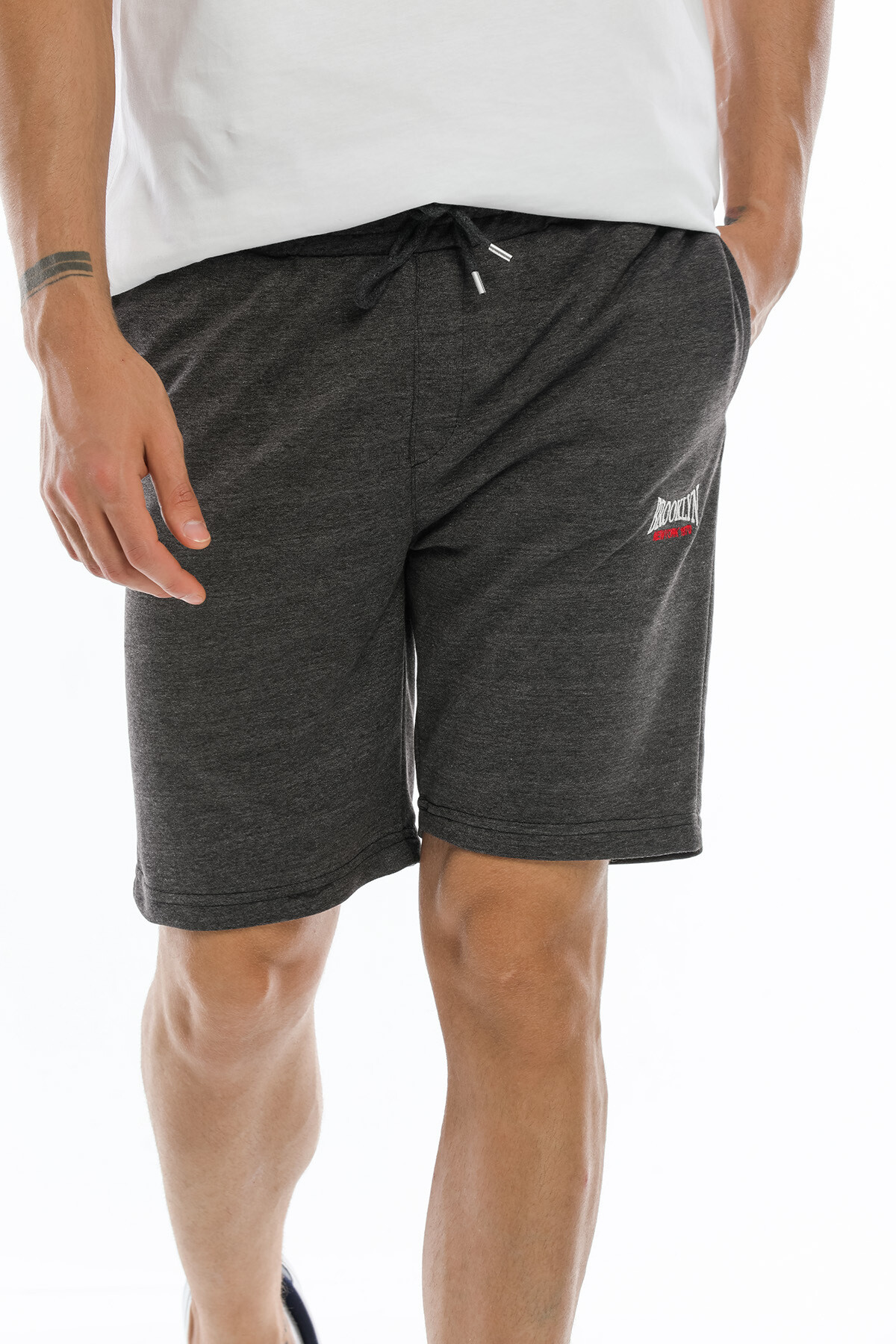 Süperlife Erkek Regular Fit Nakışlı Brooklyn Şort SPR21Y57