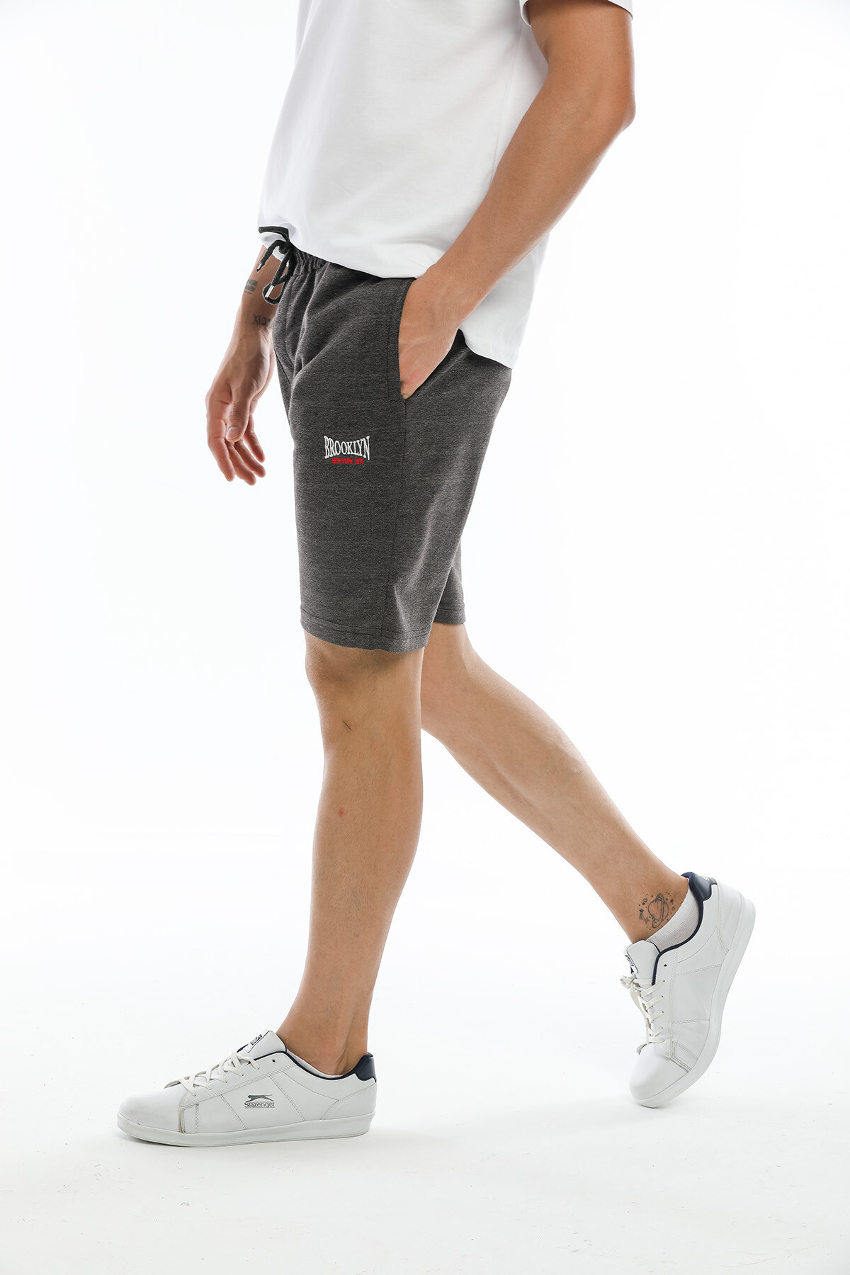 Süperlife Erkek Regular Fit Nakışlı Brooklyn Şort SPR21Y57