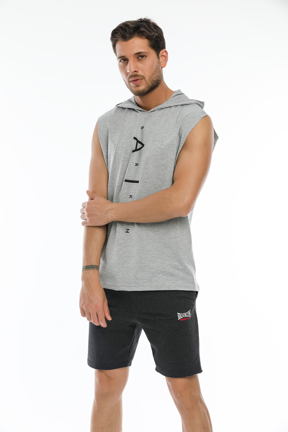 Süperlife Erkek Regular Fit Nakışlı Brooklyn Şort SPR21Y57