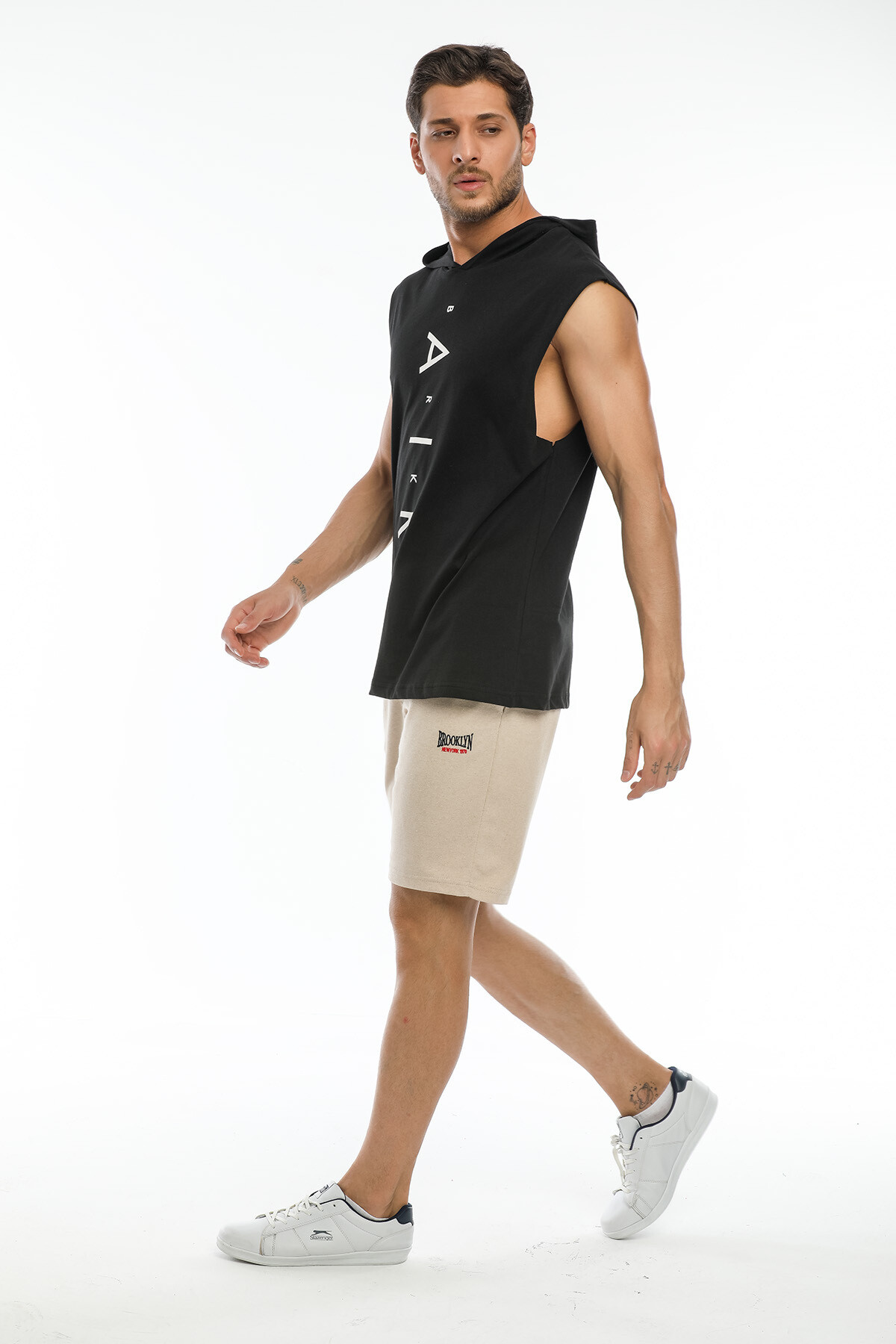 Süperlife Erkek Regular Fit Nakışlı Brooklyn Şort SPR21Y57