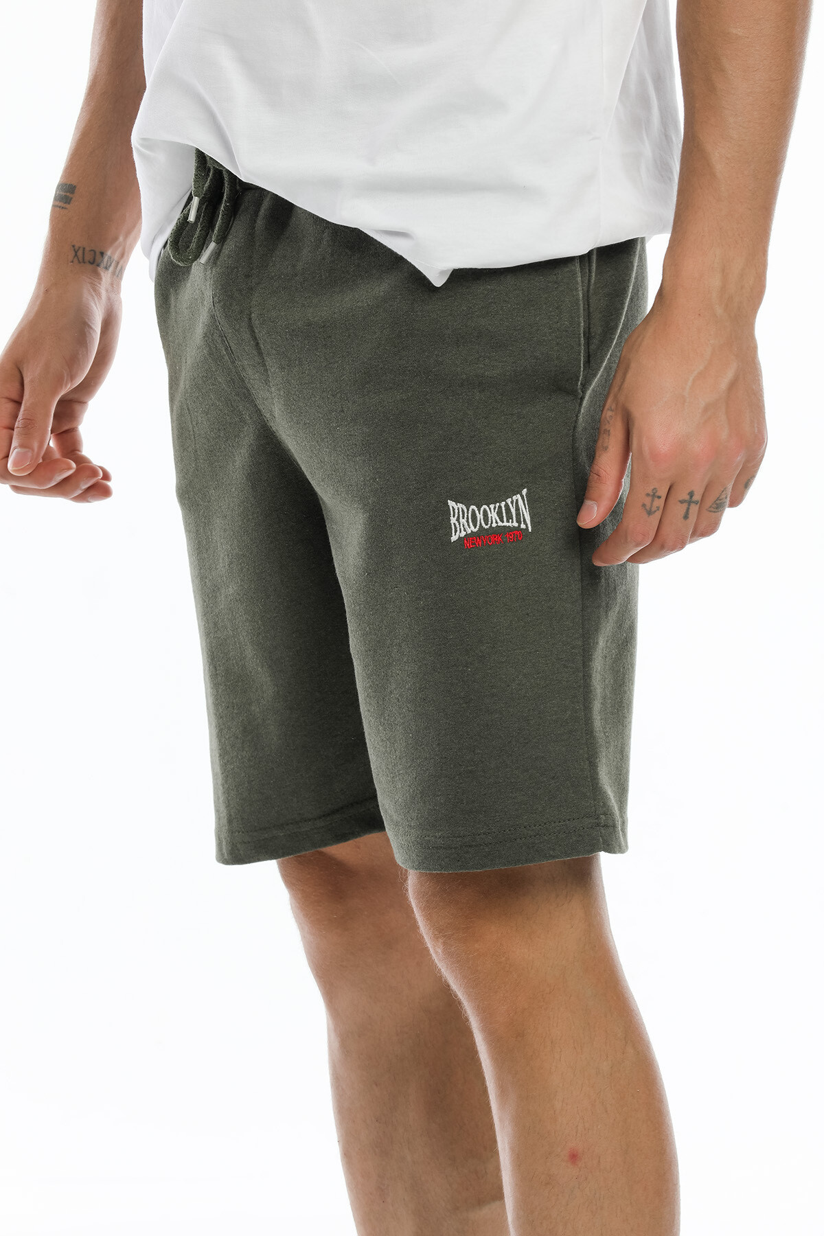 Süperlife Erkek Regular Fit Nakışlı Brooklyn Şort SPR21Y57
