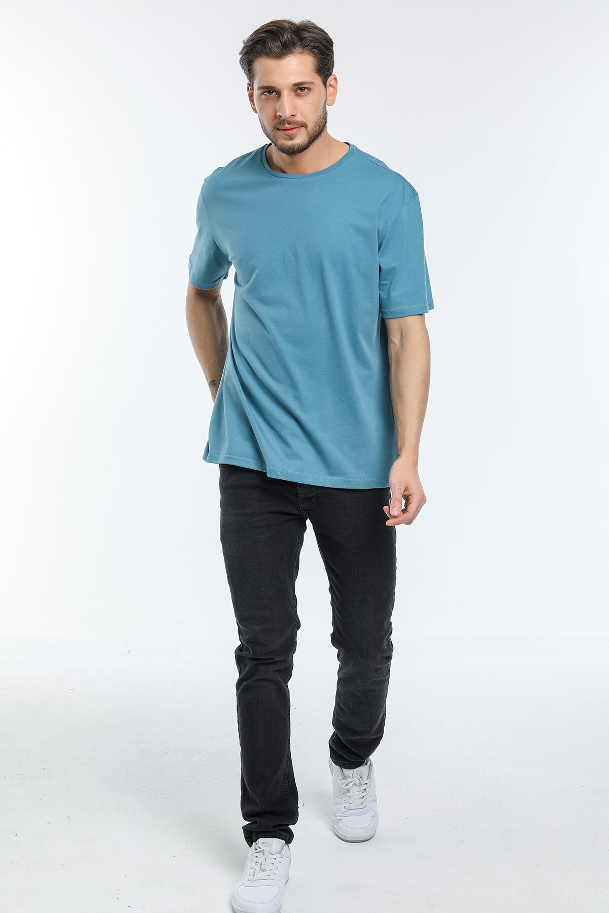 Süperlife Erkek Bisiklet Yaka  Standart &Regular Fit Tişort SPR21Y30
