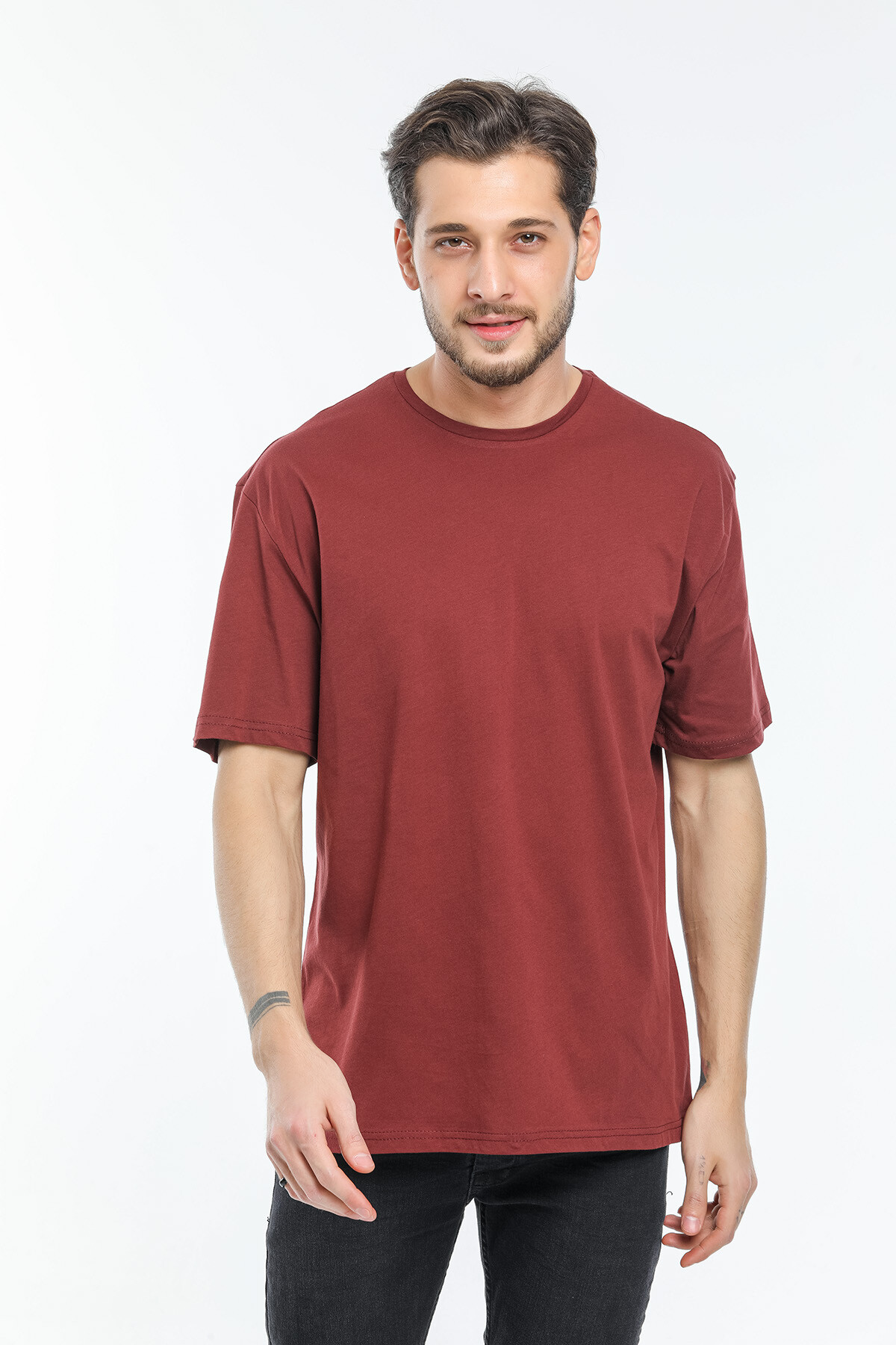 Süperlife Erkek Bisiklet Yaka  Standart &Regular Fit Tişort SPR21Y30