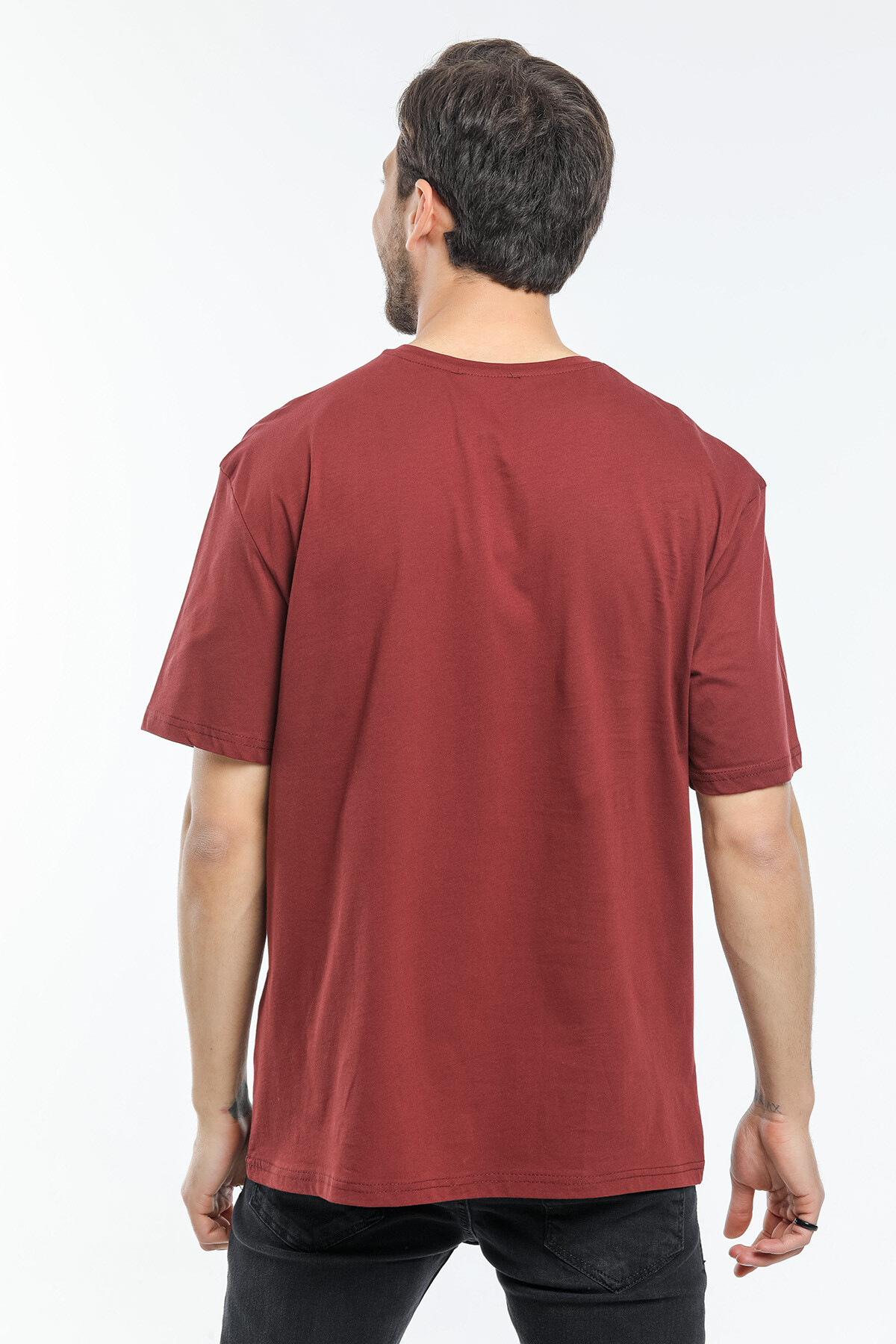 Süperlife Erkek Bisiklet Yaka  Standart &Regular Fit Tişort SPR21Y30