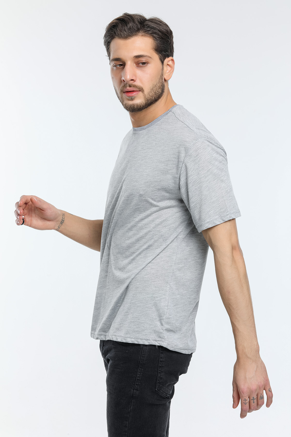 Süperlife Erkek Bisiklet Yaka  Standart &Regular Fit Tişort SPR21Y30