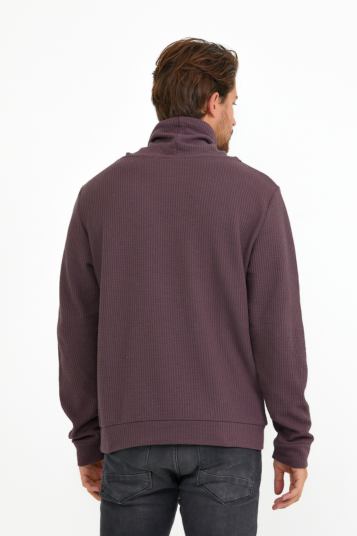 Süperlife Erkek Şal Yaka Regular Fit Brooklyn İnce Sweatshirt SPR22SW142