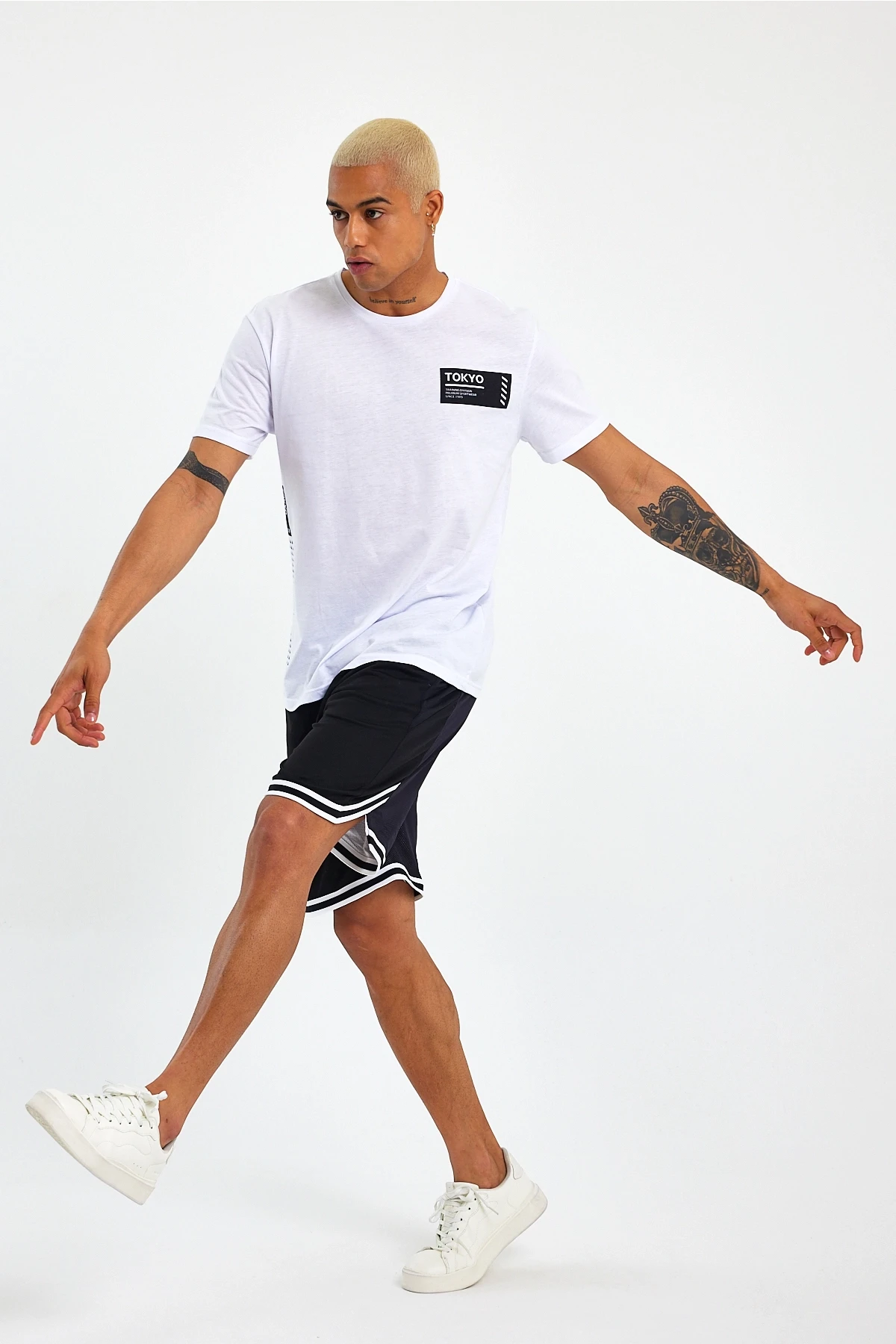 Süperlife Erkek Bisiklet Yaka Regular Fit Tokyo Baskılı Tişort SPR23ts303