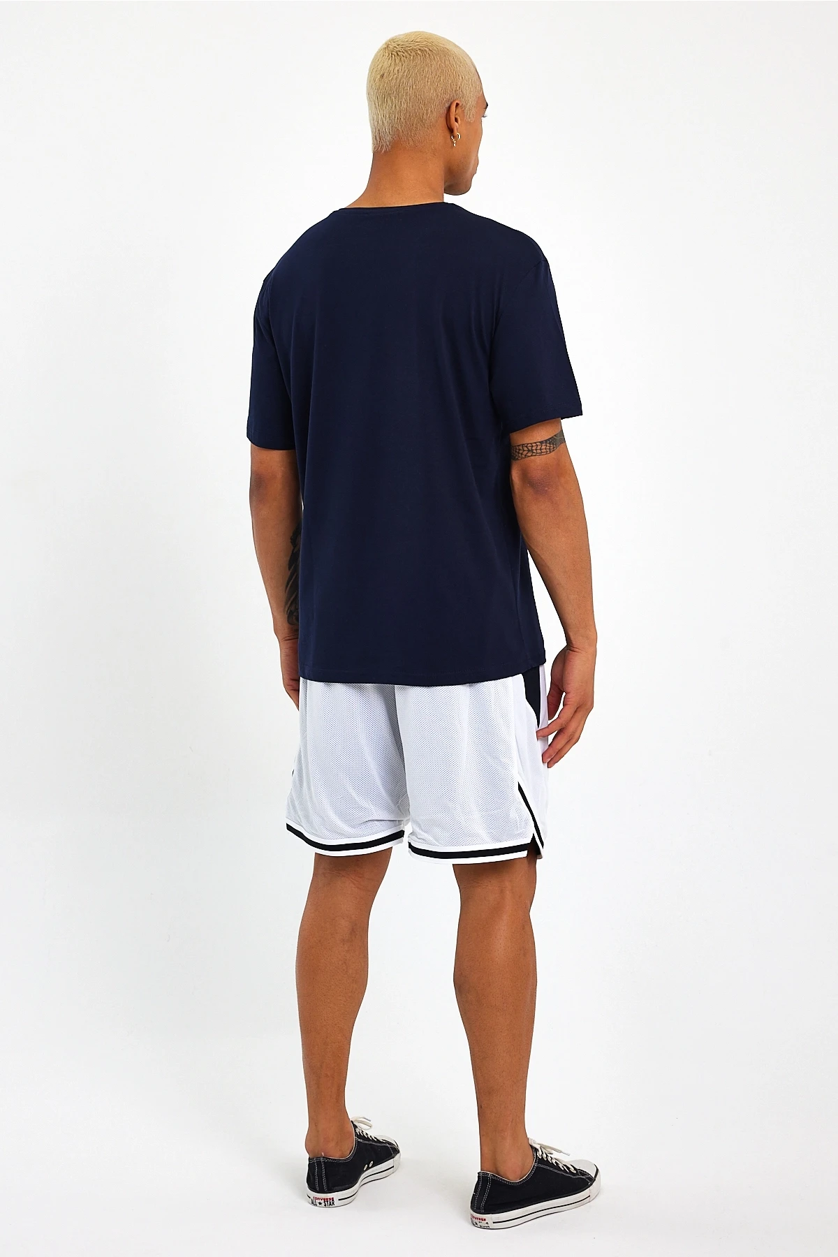 Süperlife Erkek Bisiklet Yaka Oversize Fit Baskılı Tişort spr23TS001