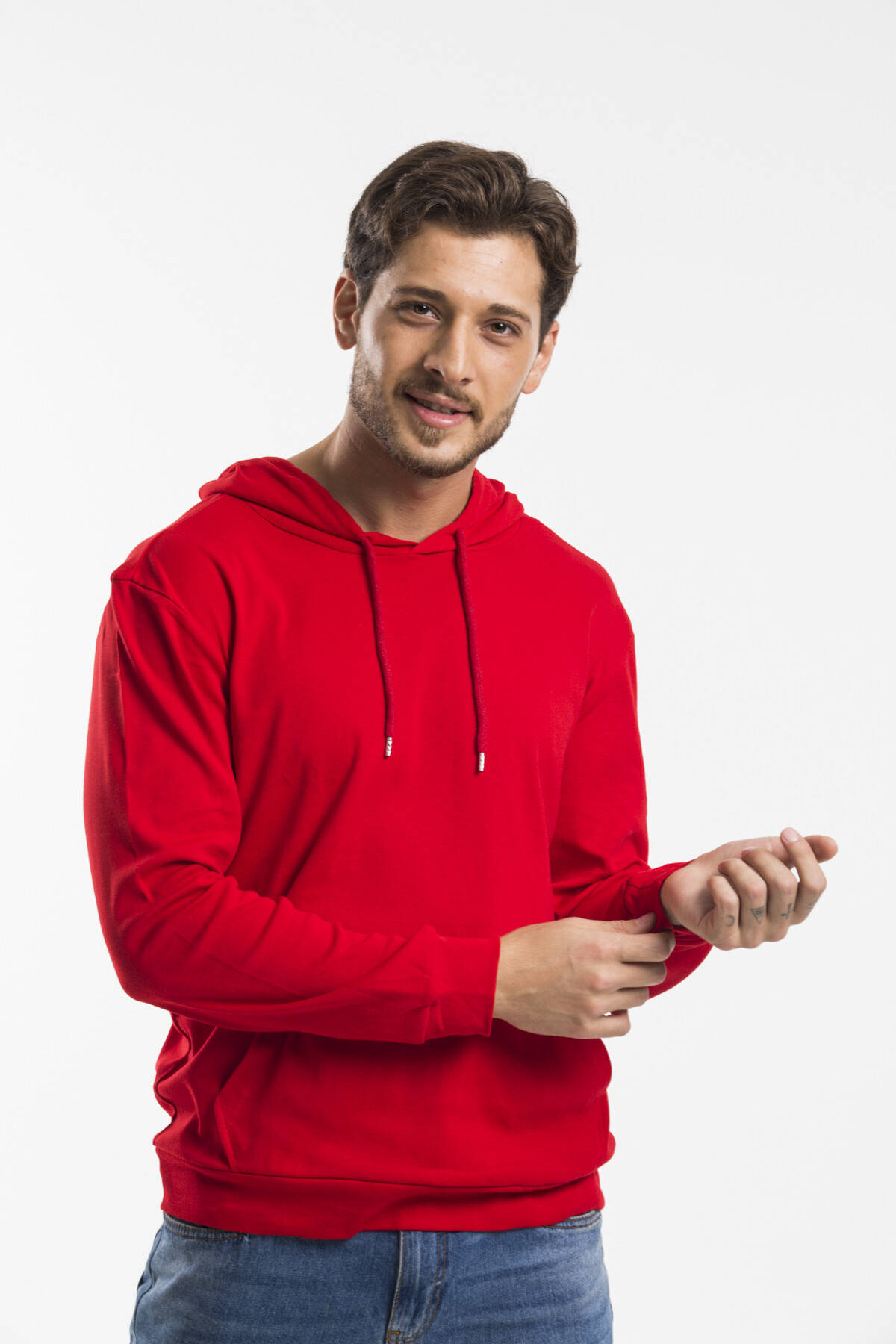 Erkek Kapşonlu Slim Fit Sweatshirt SPR 925