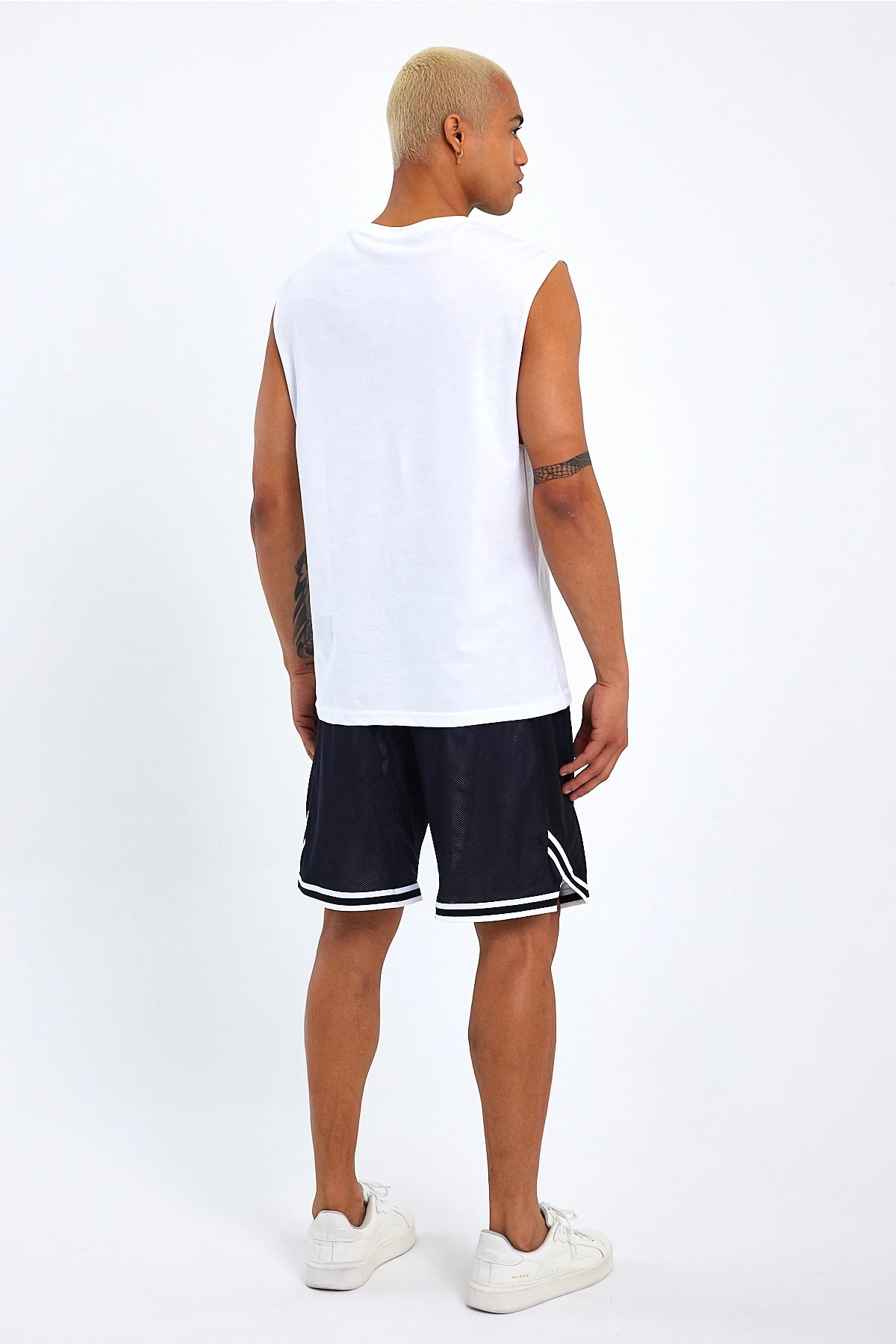 Süperlife Erkek Bisiklet Yaka Regular Fit  Los Angeles Baskılı Tişort SPR22TS123