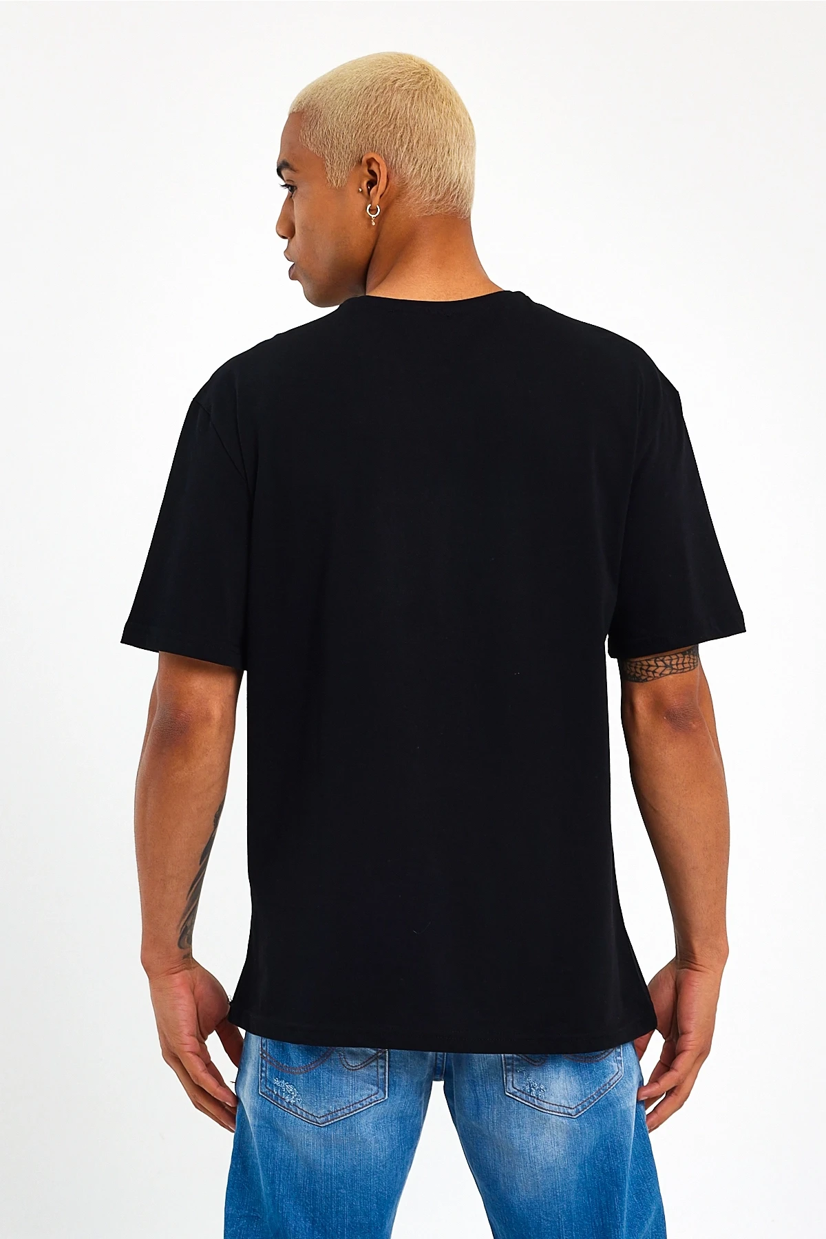 Süperlife Erkek Bisiklet Yaka Regular Fit NYC Baskılı Tişort SPR22TS114