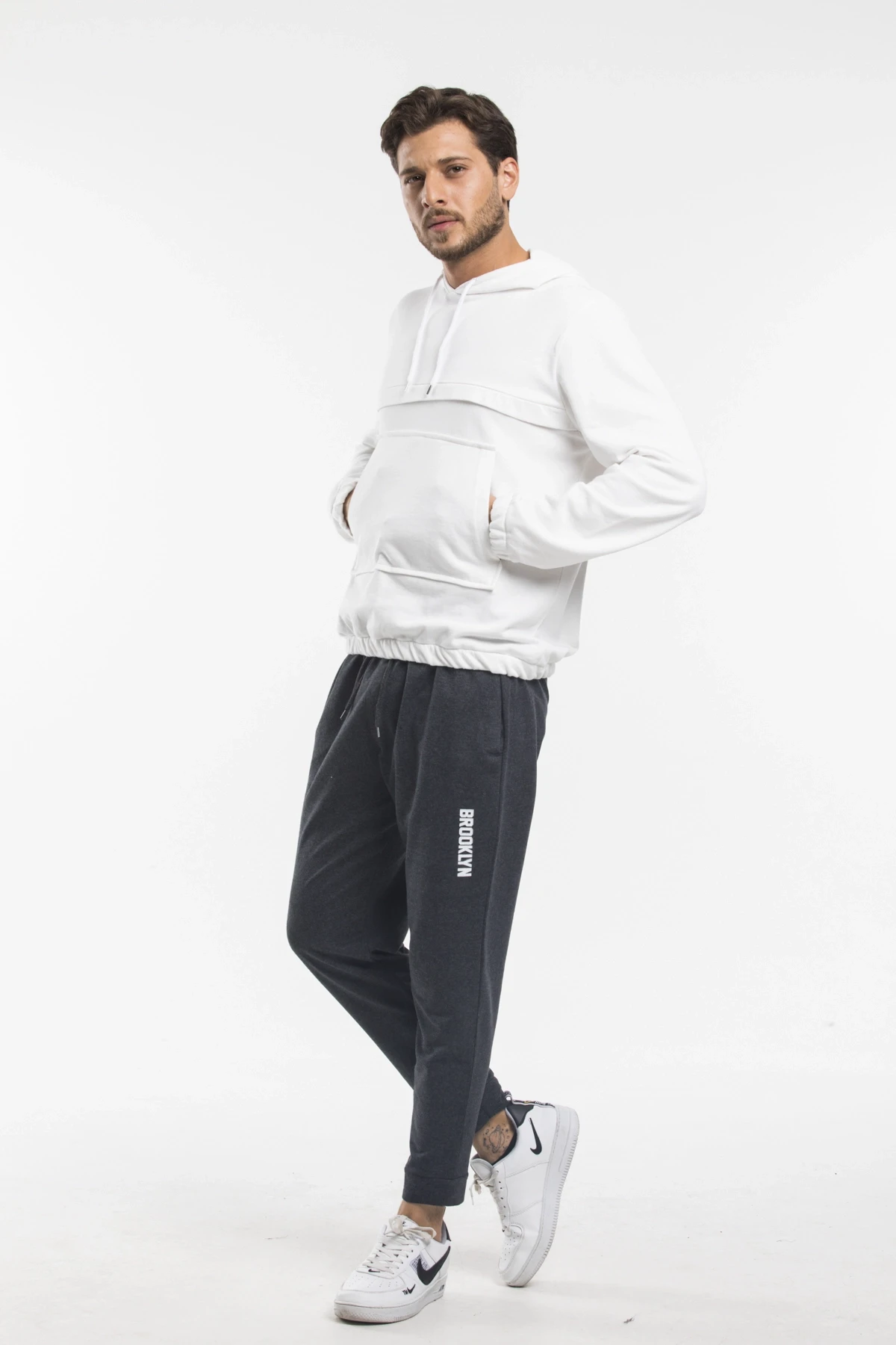 Süperlife Erkek Regular Fit Broklyn Baskılı İnce Eşofman Altı SPR 205