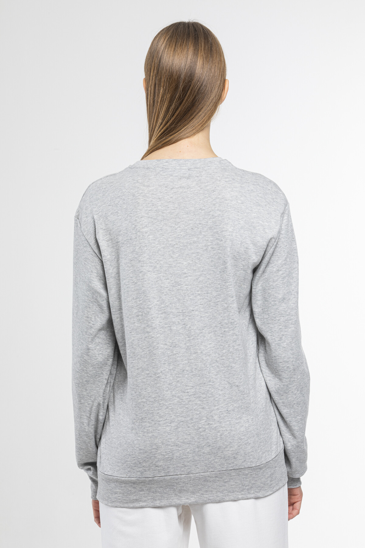 Süperlife Kadın Bisiklet Yaka Regular Fit Sweatshirt spr21k17