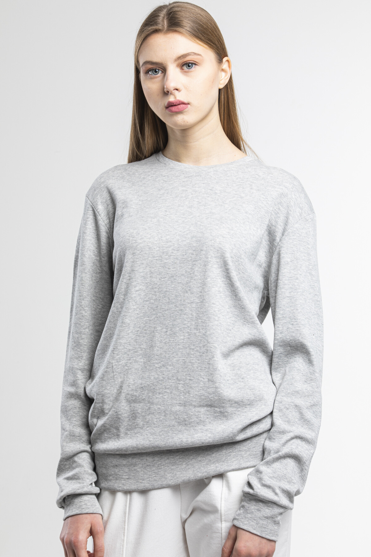 Süperlife Kadın Bisiklet Yaka Regular Fit Sweatshirt spr21k17