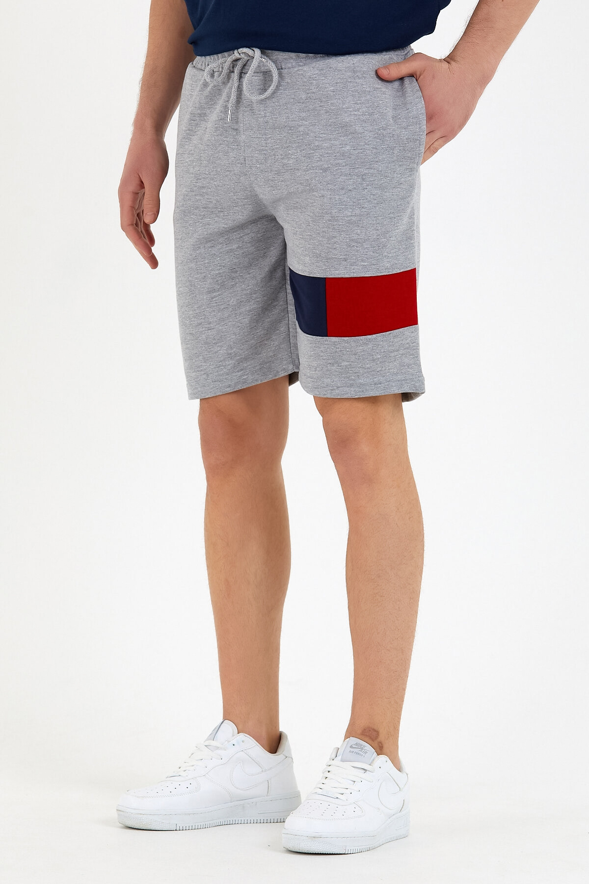 Süperlife Erkek Regular Fit Orta Boy Garnili Şort SPR22SR193