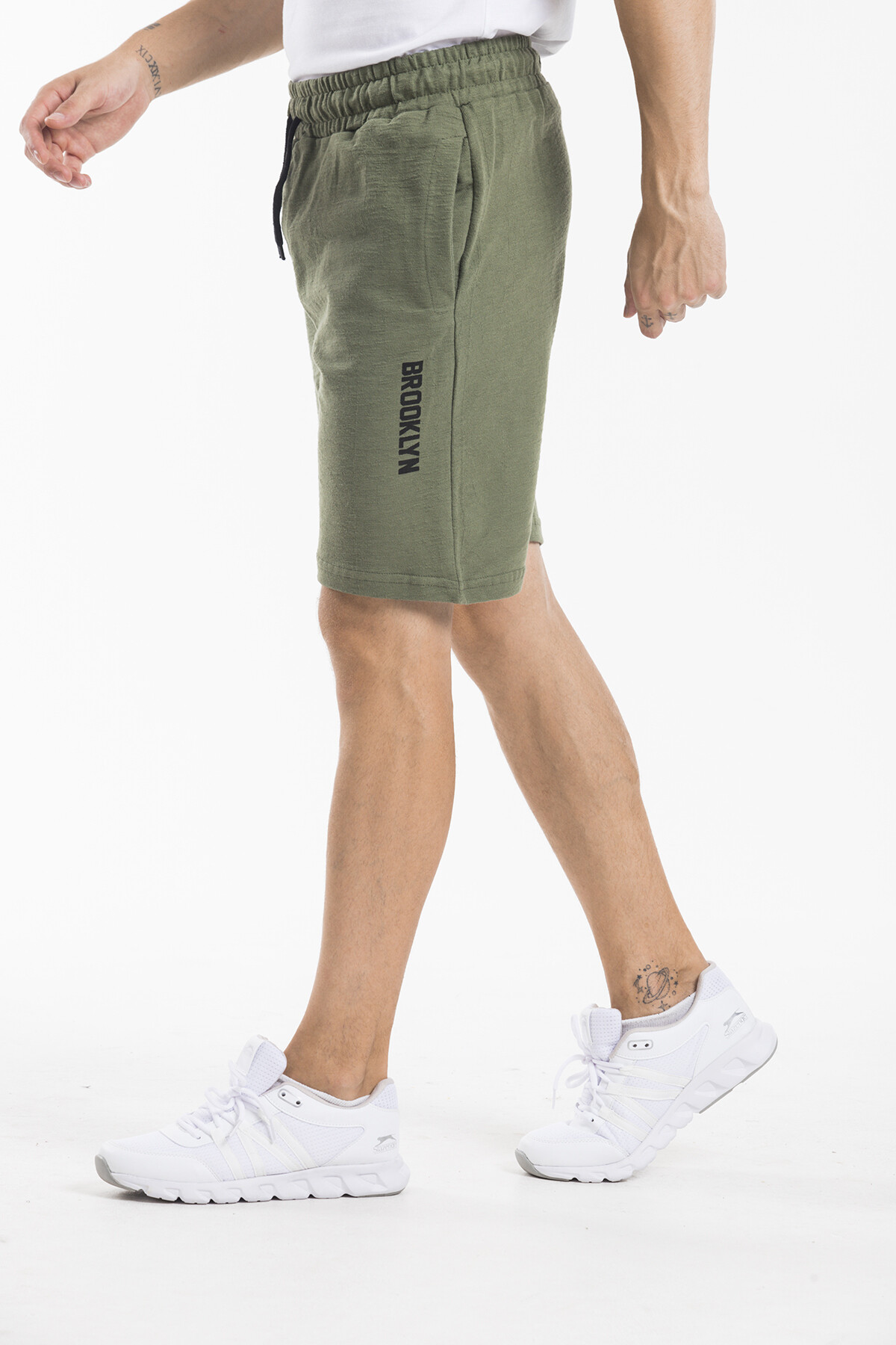 Süperlife Erkek Regular Fit Orta Boy Brooklyn Baskılı Şort SPR22SR208