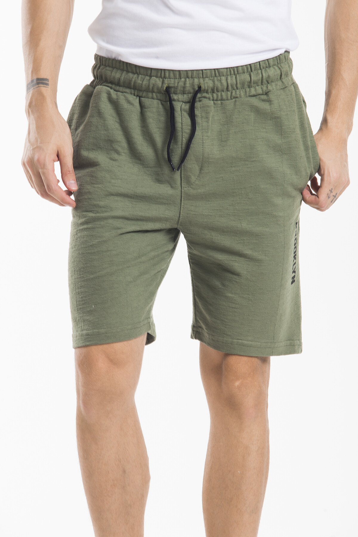 Süperlife Erkek Regular Fit Orta Boy Brooklyn Baskılı Şort SPR22SR208