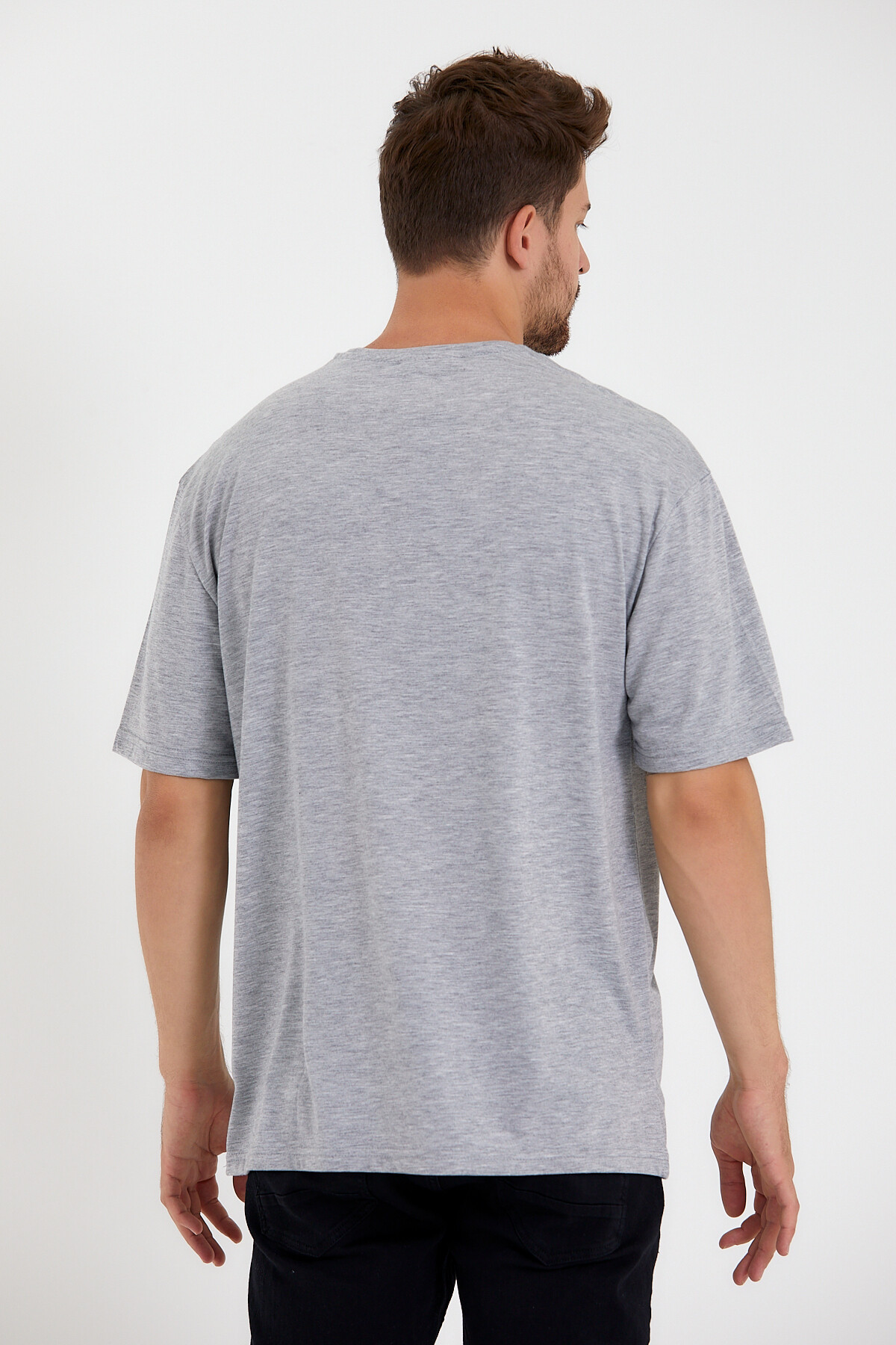 Süperlife Erkek Bisiklet Yaka Regular Fit NYC Baskılı Tişort SPR22TS114