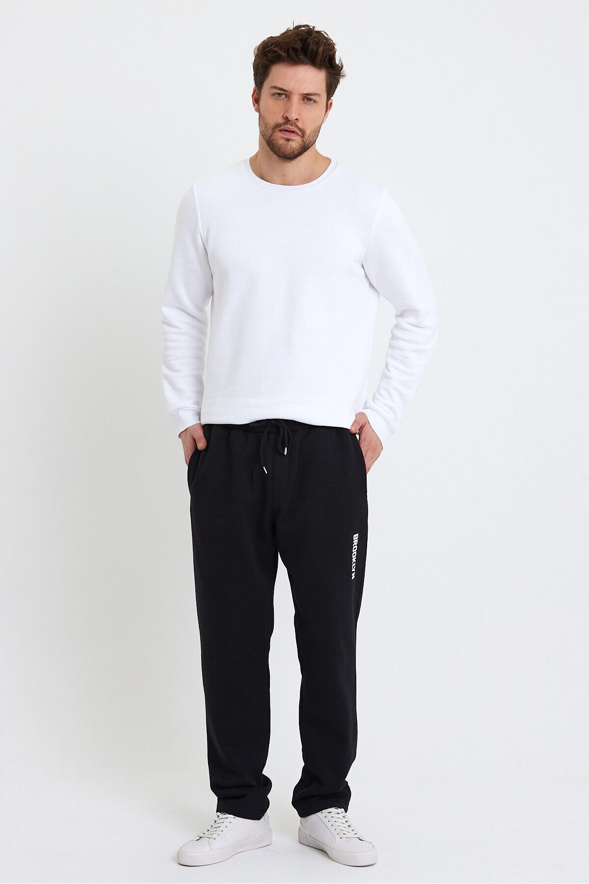 Erkek  3 iplik Regular Fit Eşofman Altı SPR23EA205