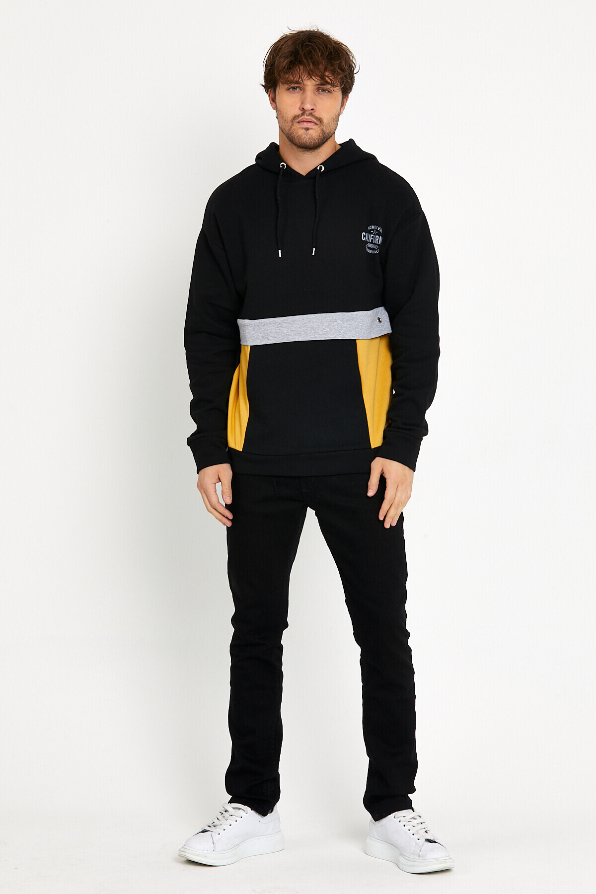 Erkek Kapşonlu Regular Fit Garnili Sweatshirt SPR22SW169