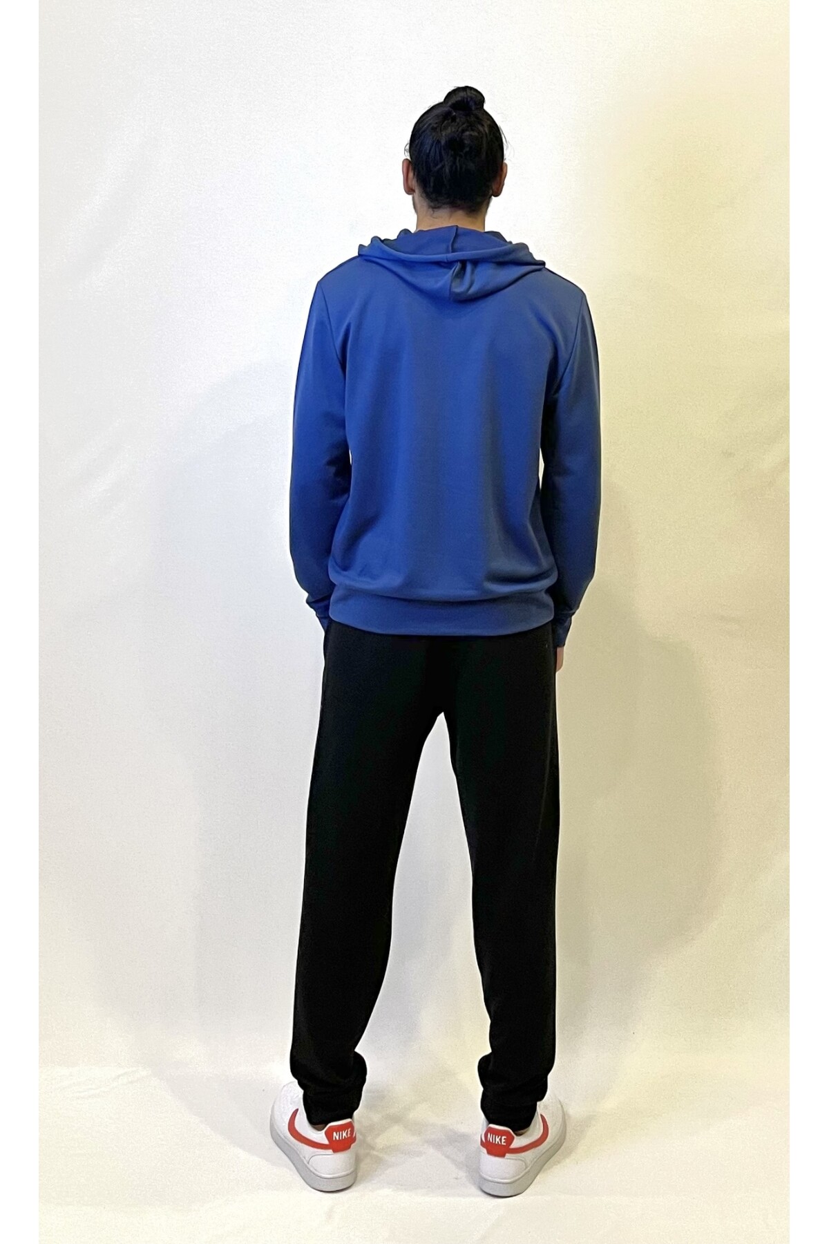 Süperlife Erkek Kapşonlu Regular Fit Air Baskılı İnce Sweatshirt SPR22SW162