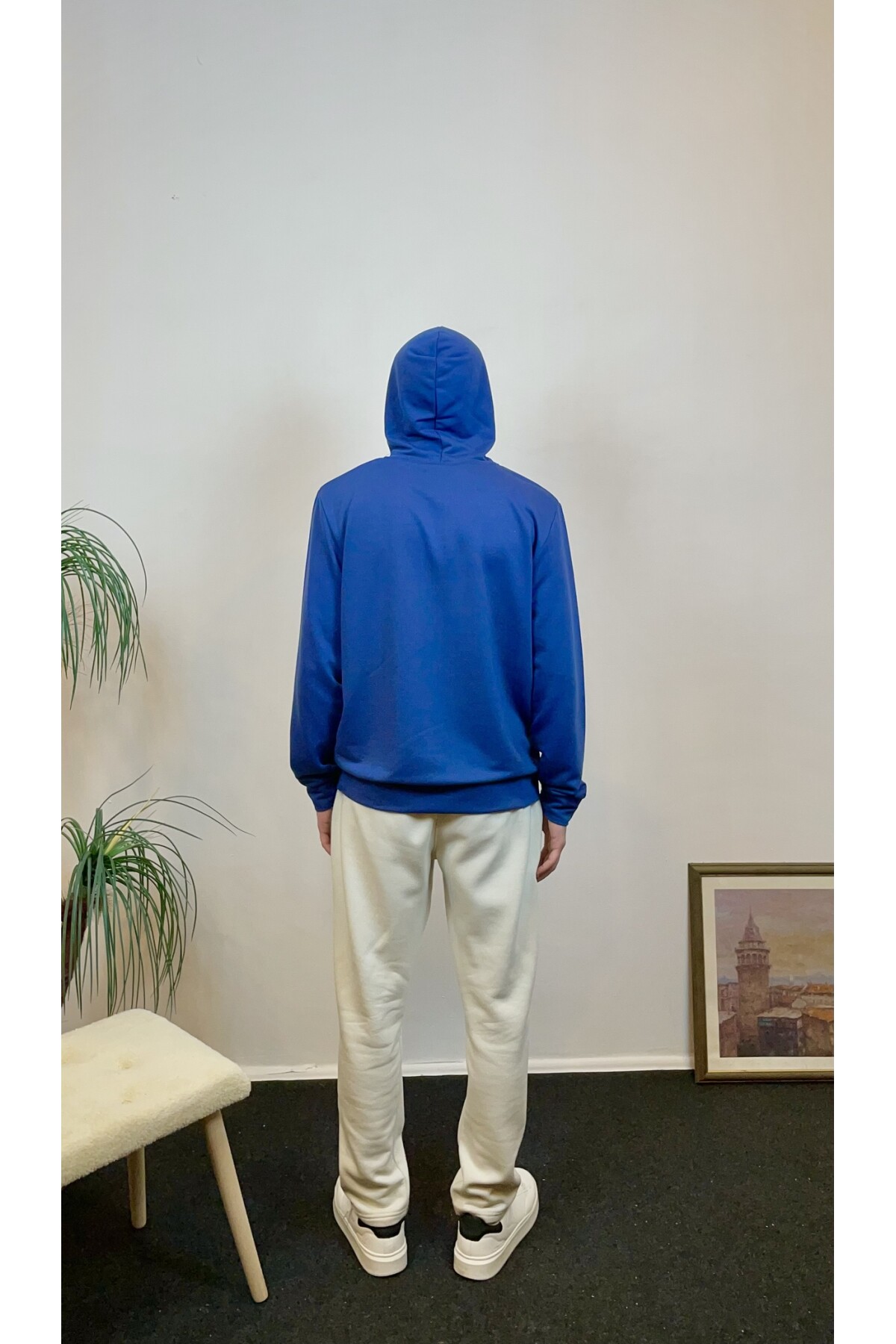 Süperlife Erkek Kapşonlu Regular Fit Brooklyn Baskılı İnce Sweatshirt SPR22SW161