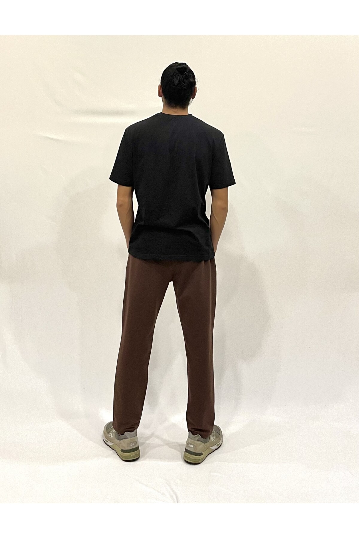 Erkek Regular/Normal Kesim Lastik Belli  Brooklyn Şehir Baskılı İnce Eşofman Altı 24EA205
