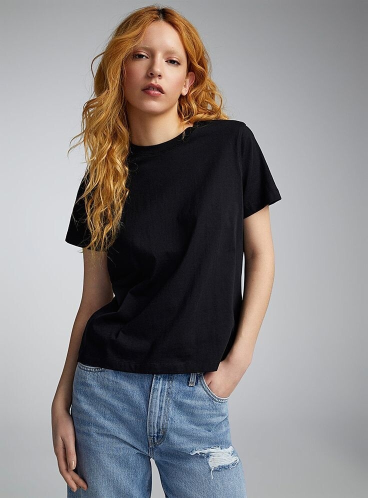 Kadın Bisiklet Yaka Tshirt SPR24TSK46