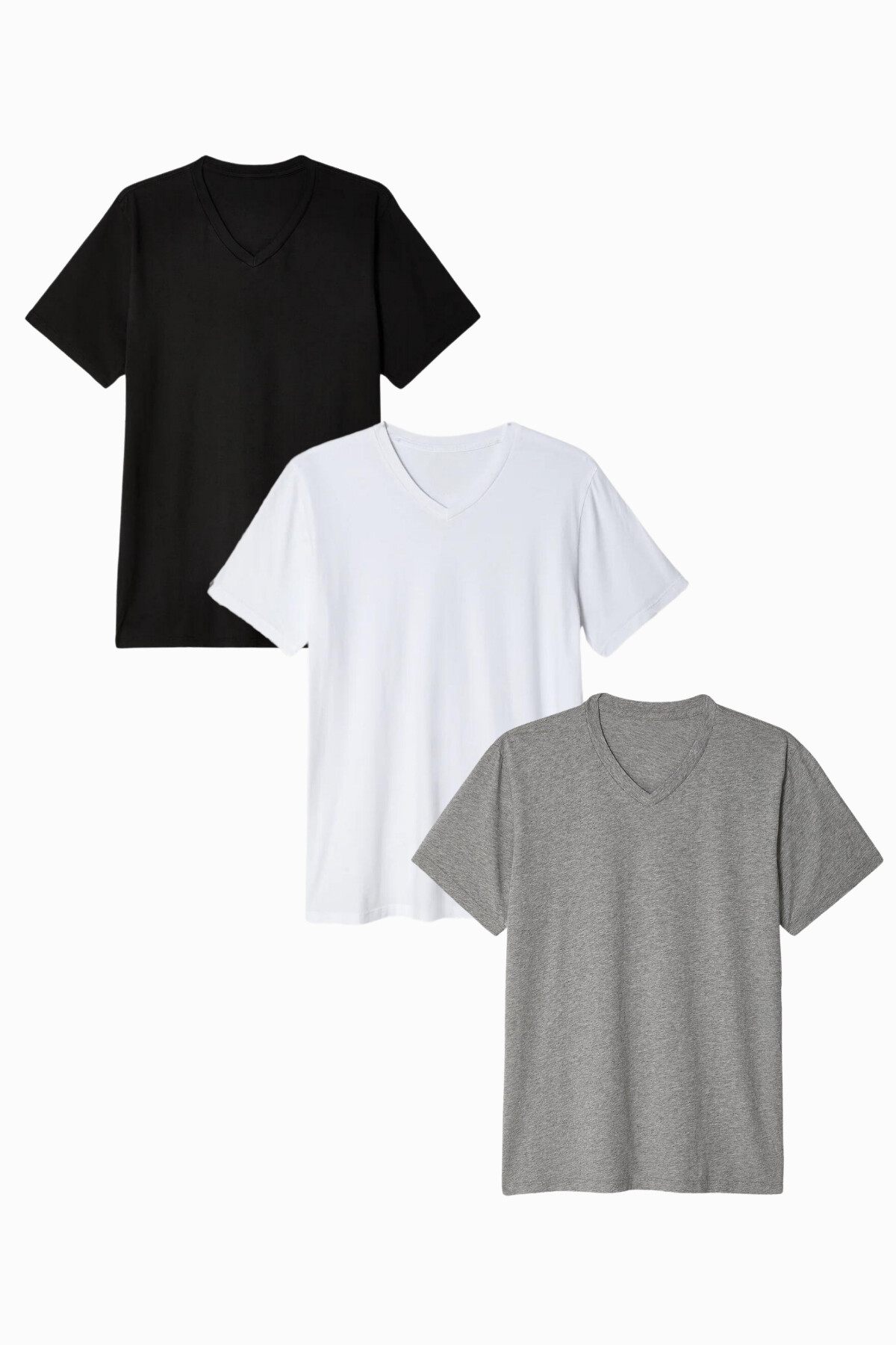 Kadın V Yaka Tshirt SPR24TSK40-3