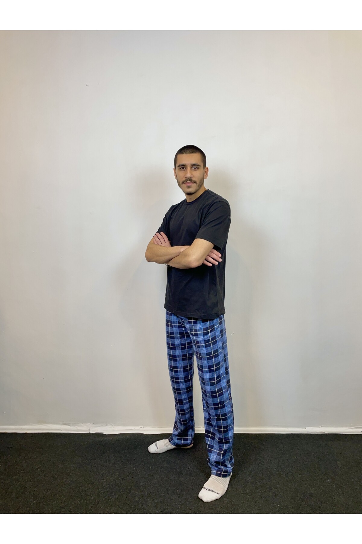 Standart Kalıp Ekose Belli Lastikli Erkek Pijama