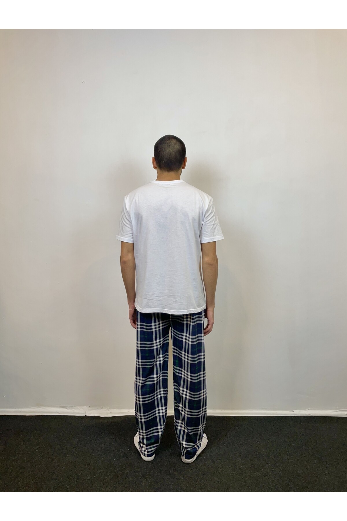 Standart Kalıp Ekose Belli Lastikli Erkek Pijama
