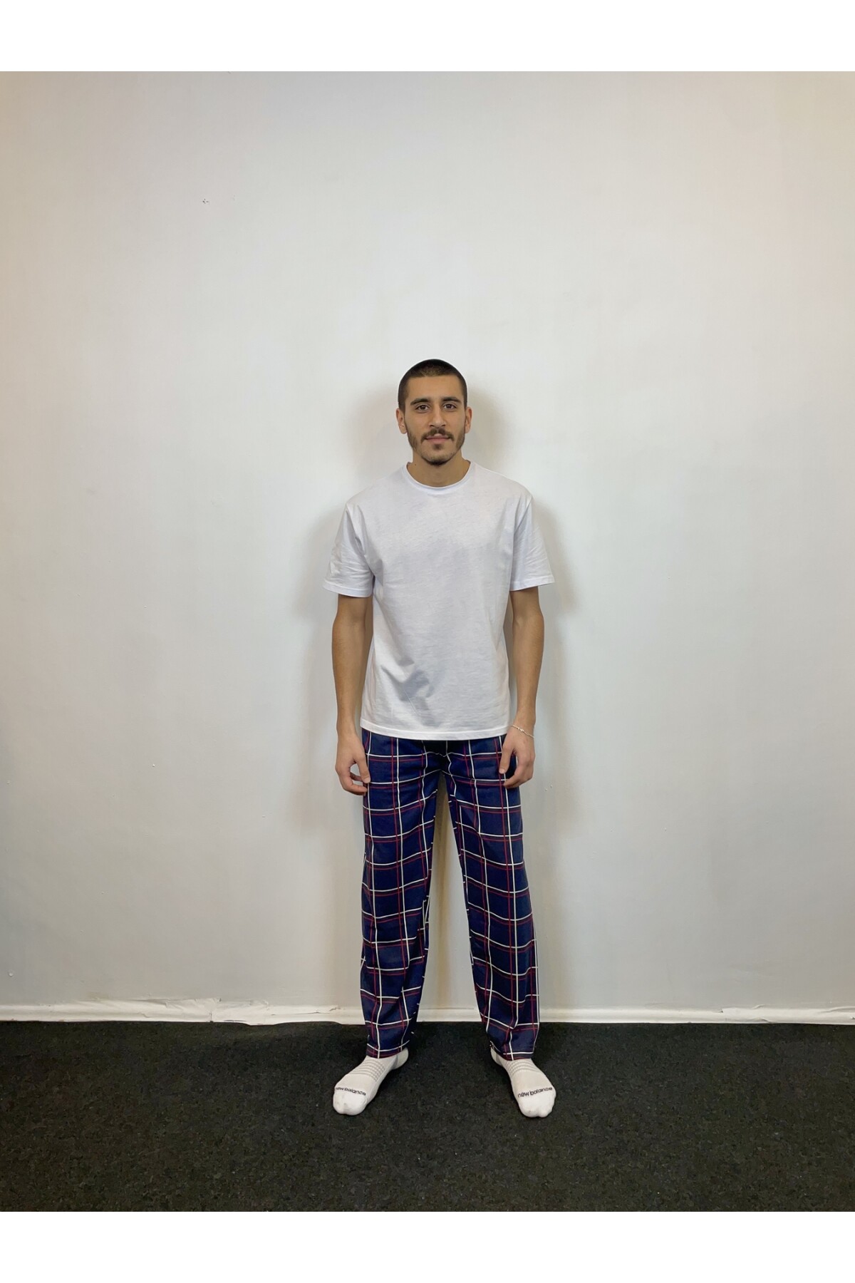 Standart Kalıp Ekose Belli Lastikli Erkek Pijama