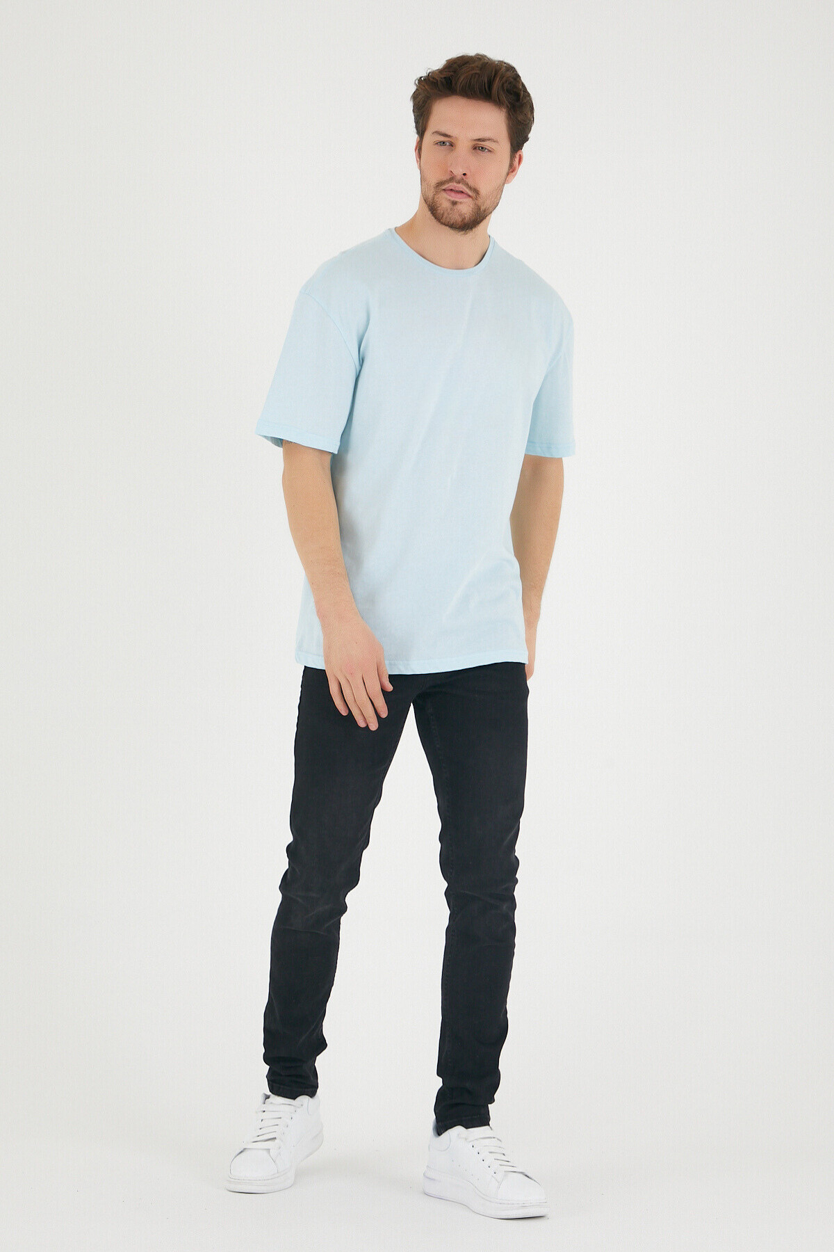 Süperlife Erkek Bisiklet Yaka  Standart &Regular Fit Tişort SPR21Y30