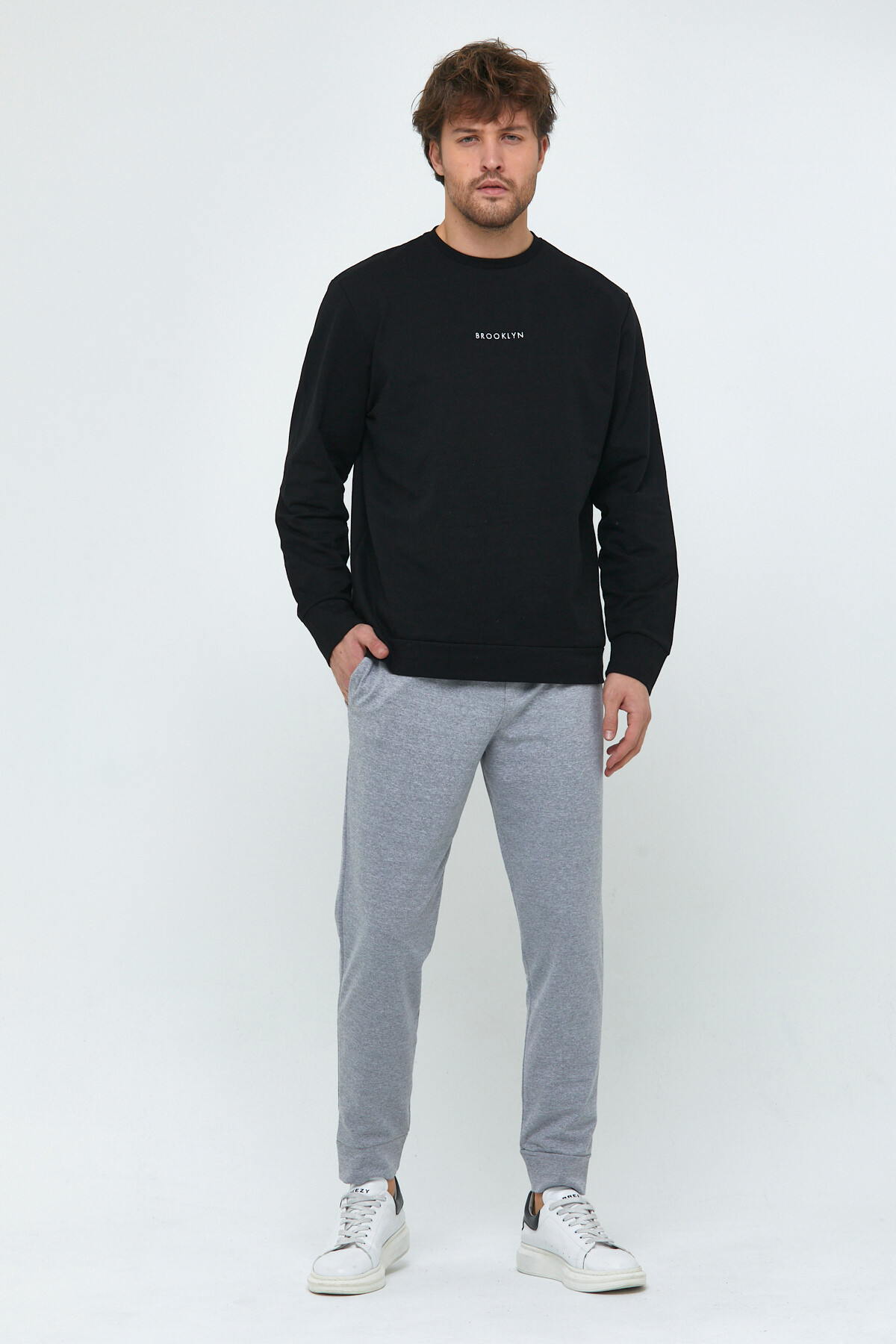 Erkek Regular Fit İnce Eşofman Altı SPR24EA81