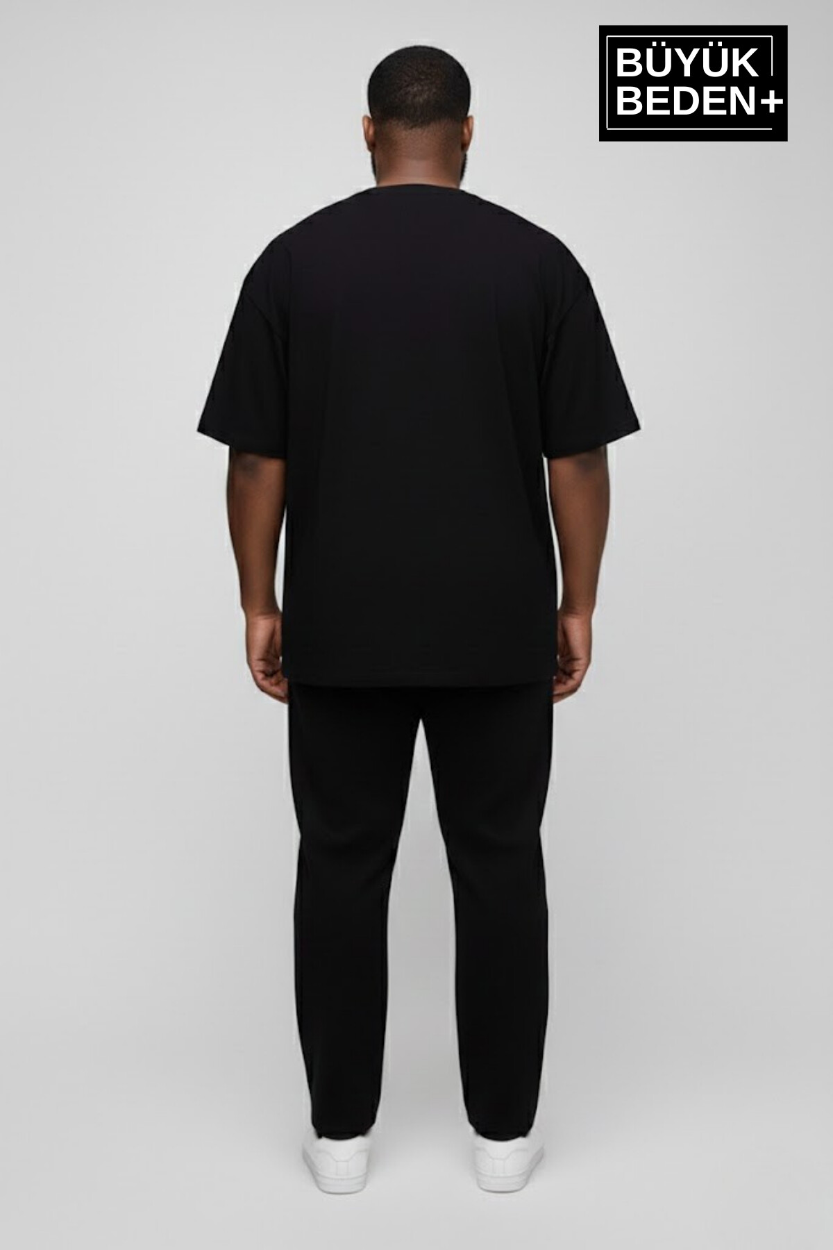 Büyük Beden Erkek Basic Tişört – Pamuklu Düz T-Shirt 3XL-6XL SPR26BTS10