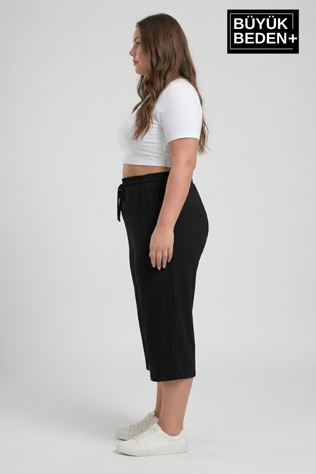 Kadın Büyük Beden 3’lü Kapri Şort Seti 3XL-6XL SPR26BSRK591+3