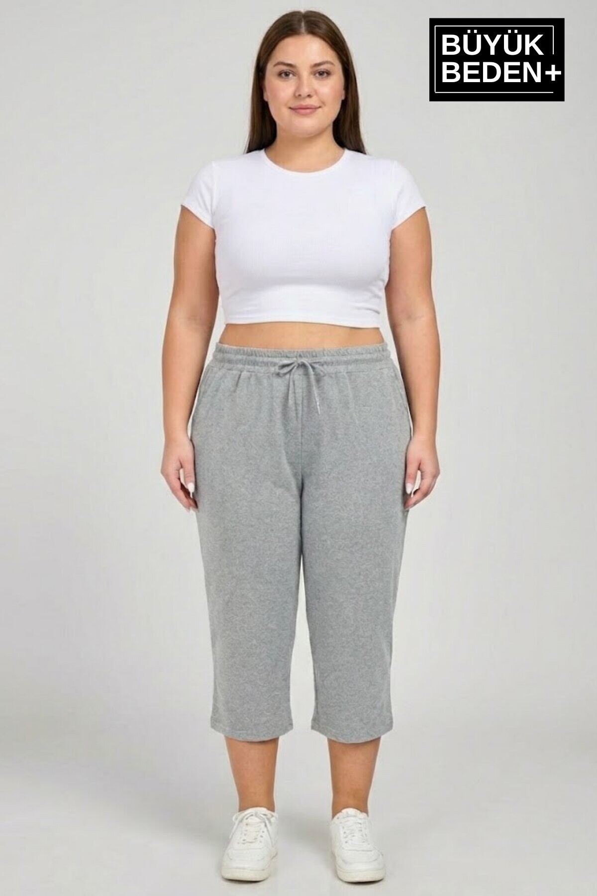 Kadın Büyük Beden 3’lü Kapri Şort Seti 3XL-6XL SPR26BSRK591+3