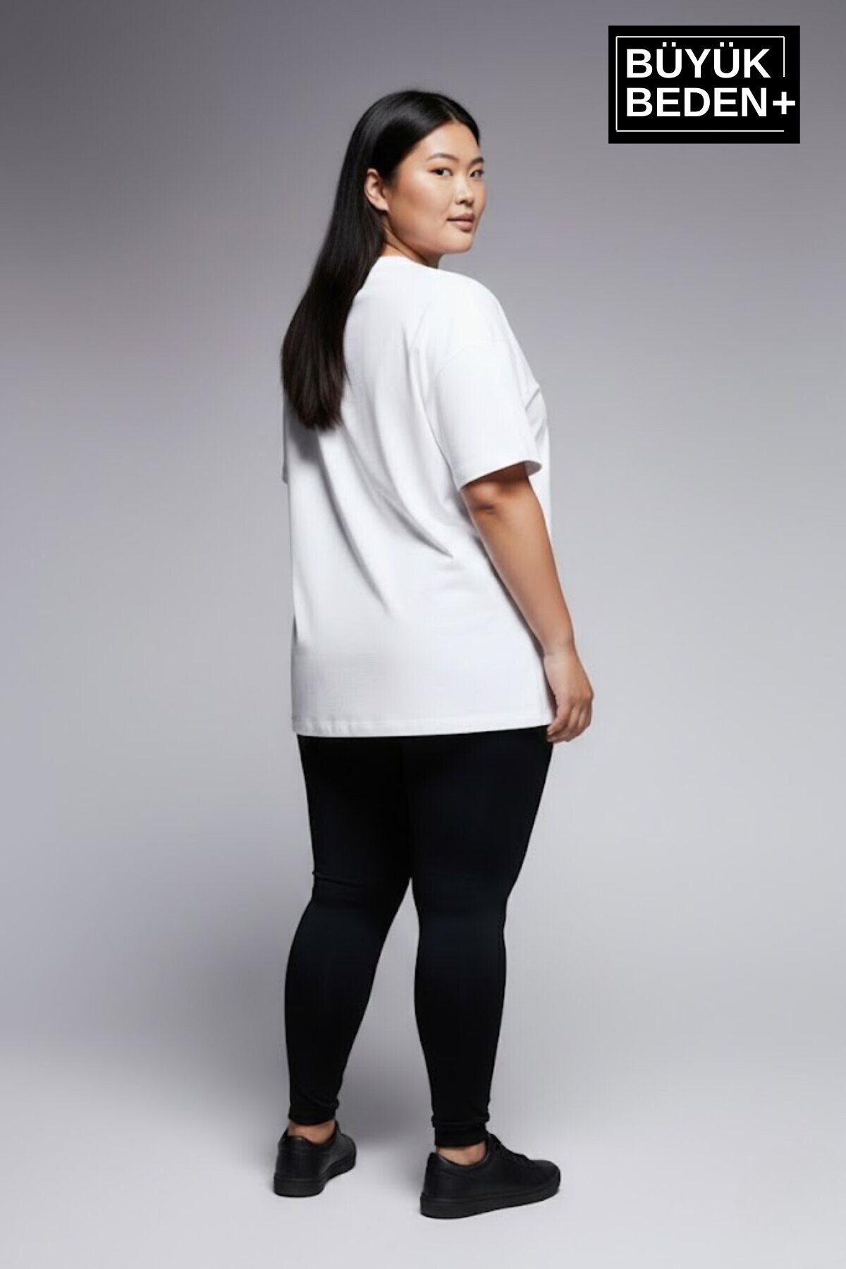 Süperlife Kadın Büyük Beden California 1974 Baskılı  3xl-6xl Bisiklet Yaka Tshırt SPR25BTSK510-2