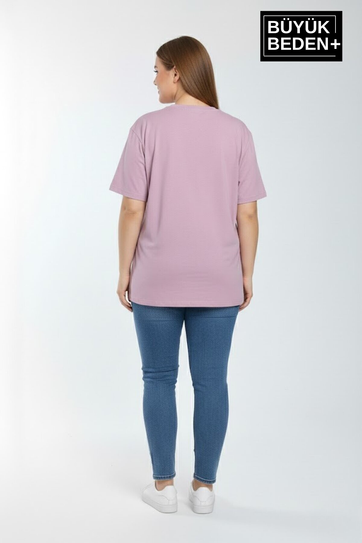 Süperlife Kadın Büyük Beden California 1974 Baskılı  3xl-6xl Bisiklet Yaka Tshırt SPR25BTSK510-2