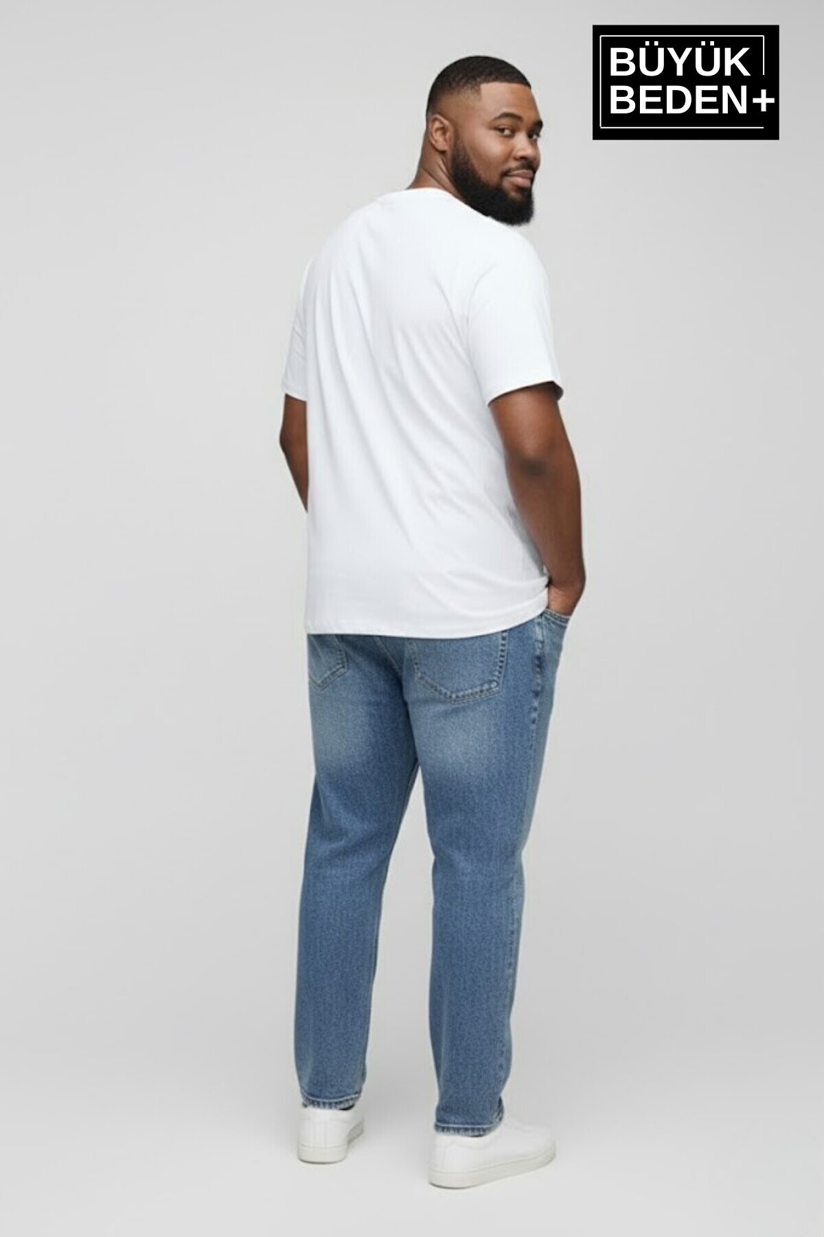 Erkek Büyük Beden Willamsburg Brooklyn Baskılı 3xl-6xl Bisiklet Yaka Tshırt SPR26BTS510-16